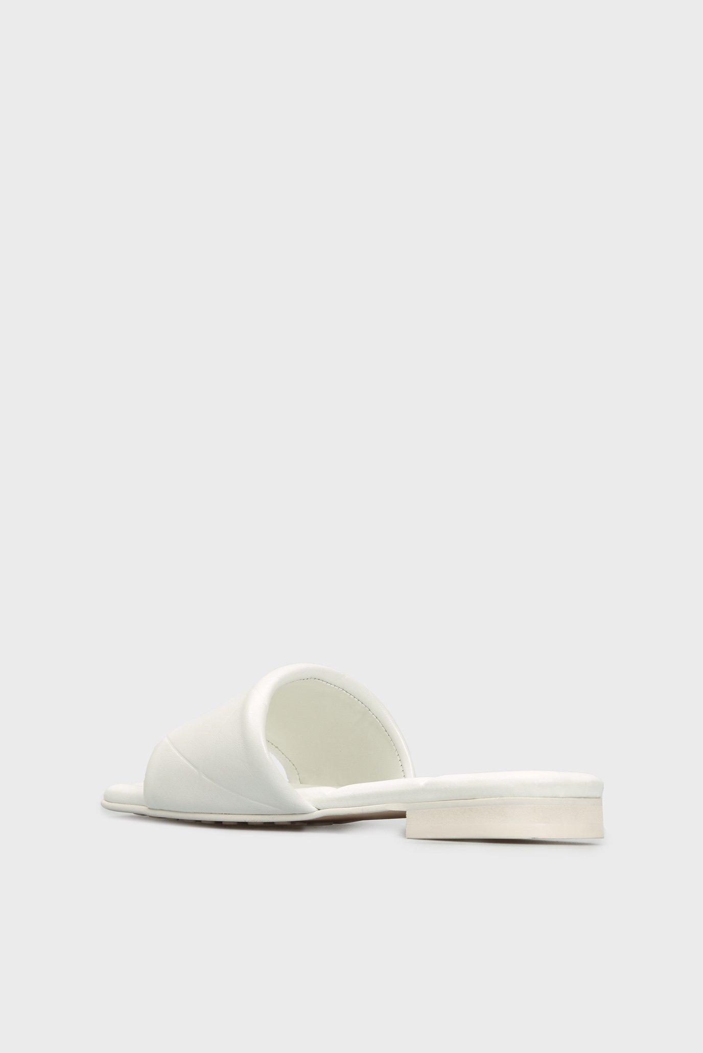 Женские белые кожаные слайдеры Umbria 5