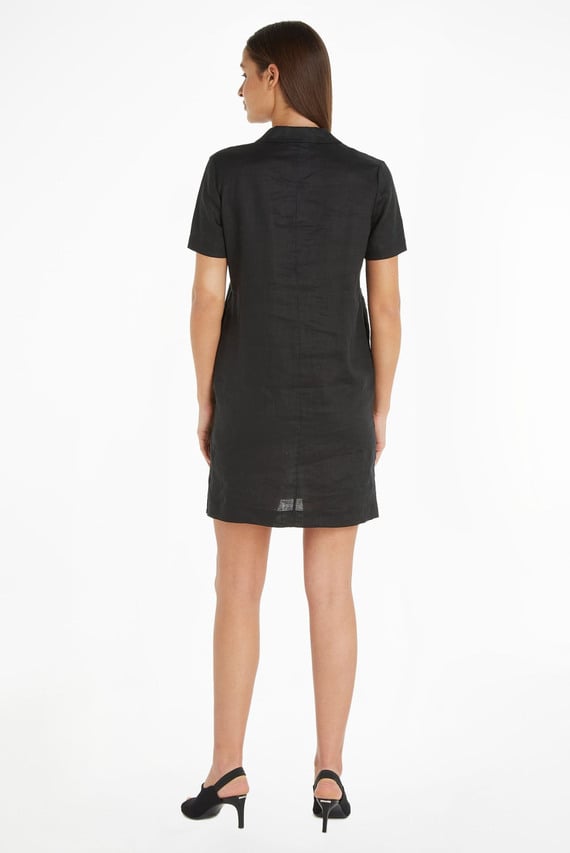 Платье LINEN SHORTSLEEVE  MINI DRESS