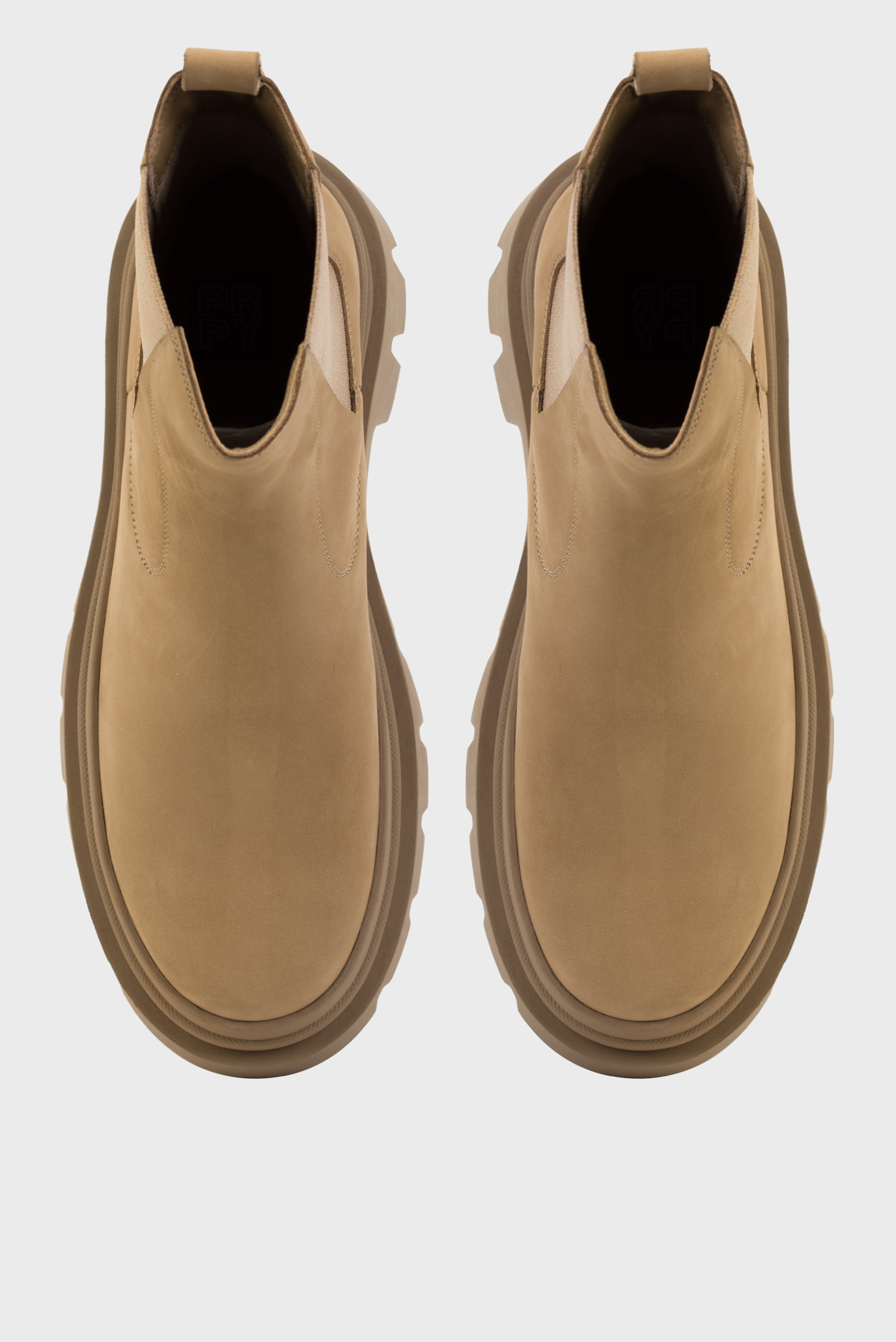 Женские бежевые нубуковые челси Beni 4