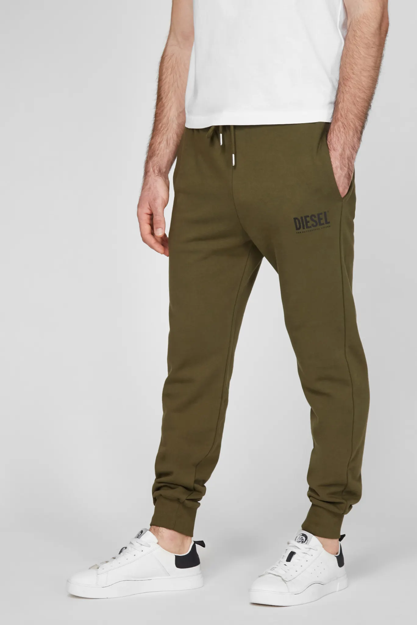 Мужские зеленые спортивные брюки P-TARY-LOGO 3