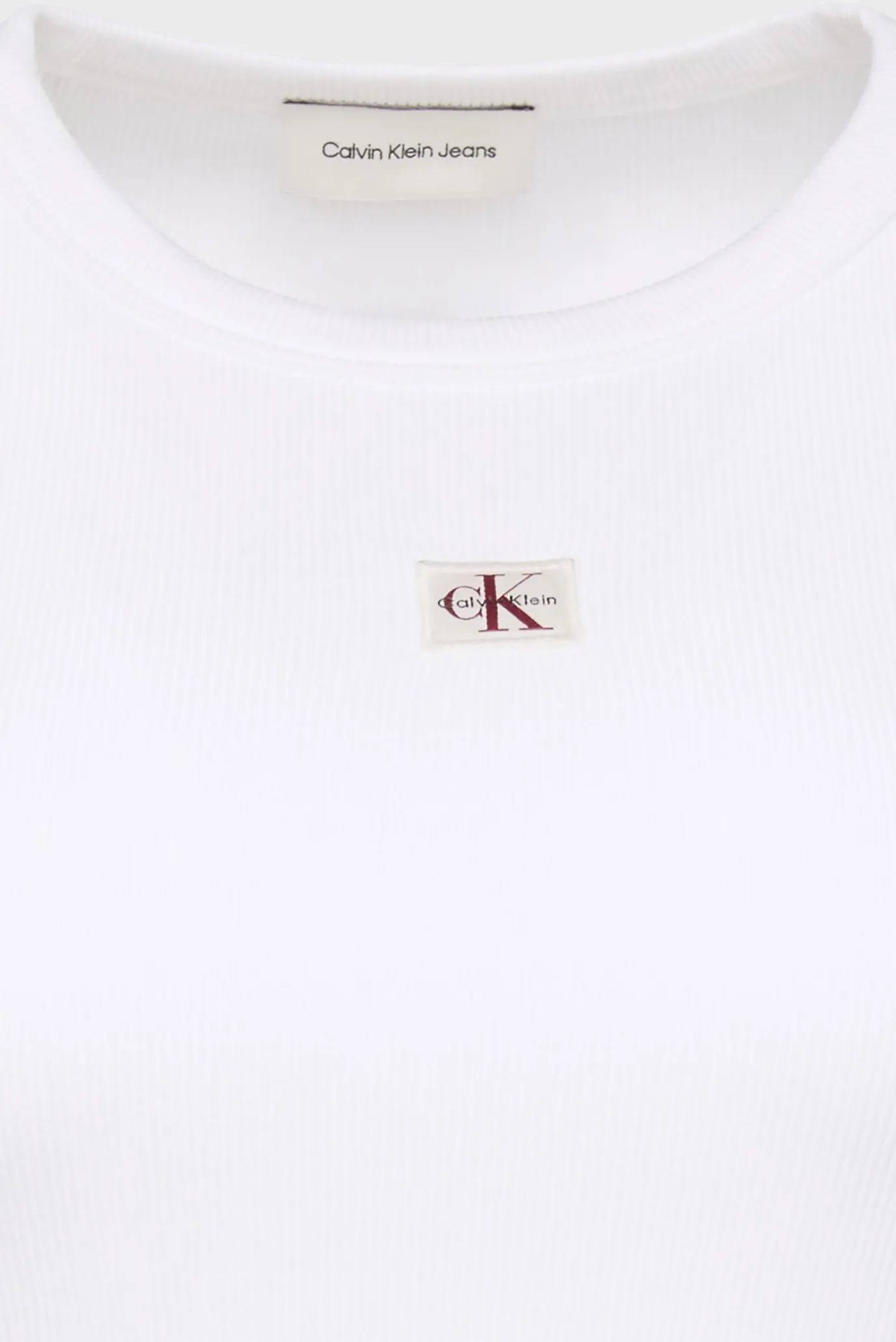 Лонгслив LS WOVEN LABEL 2X2 RIB CREW TOP 6