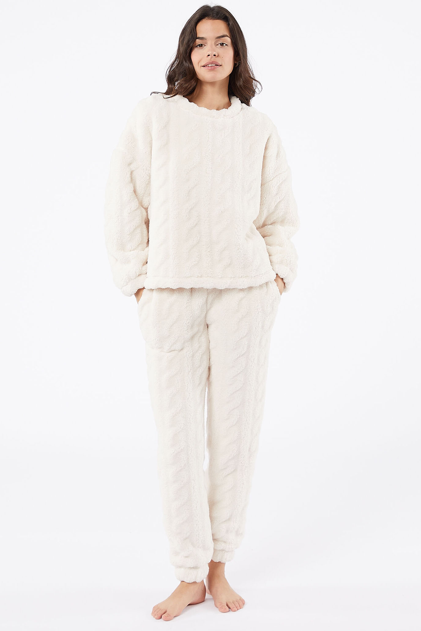 Женский бежевый свитшот NALANE 5