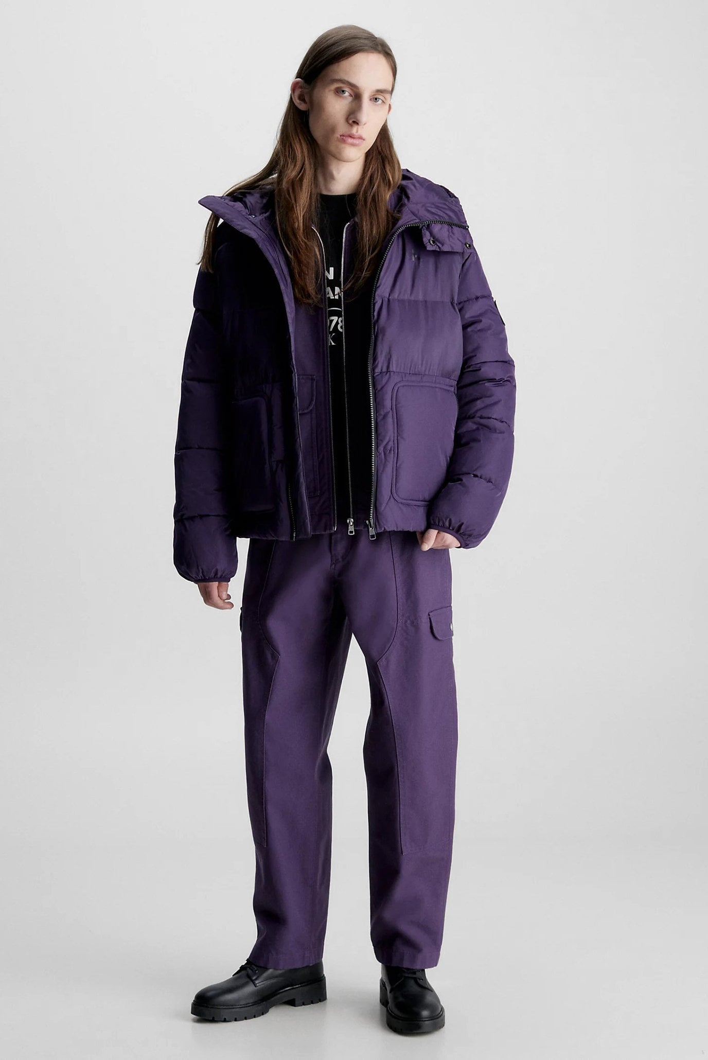 Мужская фиолетовая куртка MIX MEDIA PUFFER 2