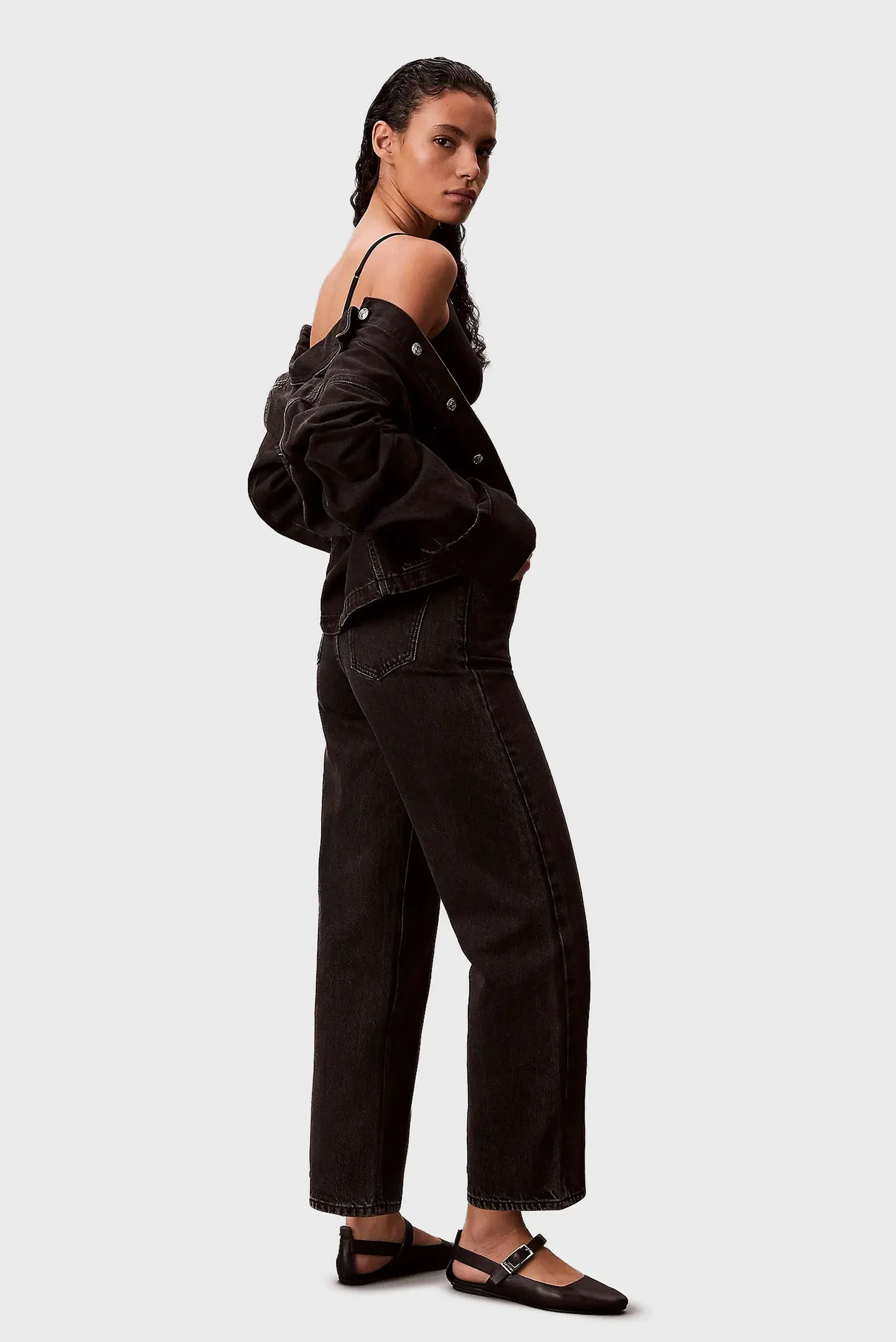 Джинсы EU BARREL JEAN CK ESSENTIAL BLAC 3