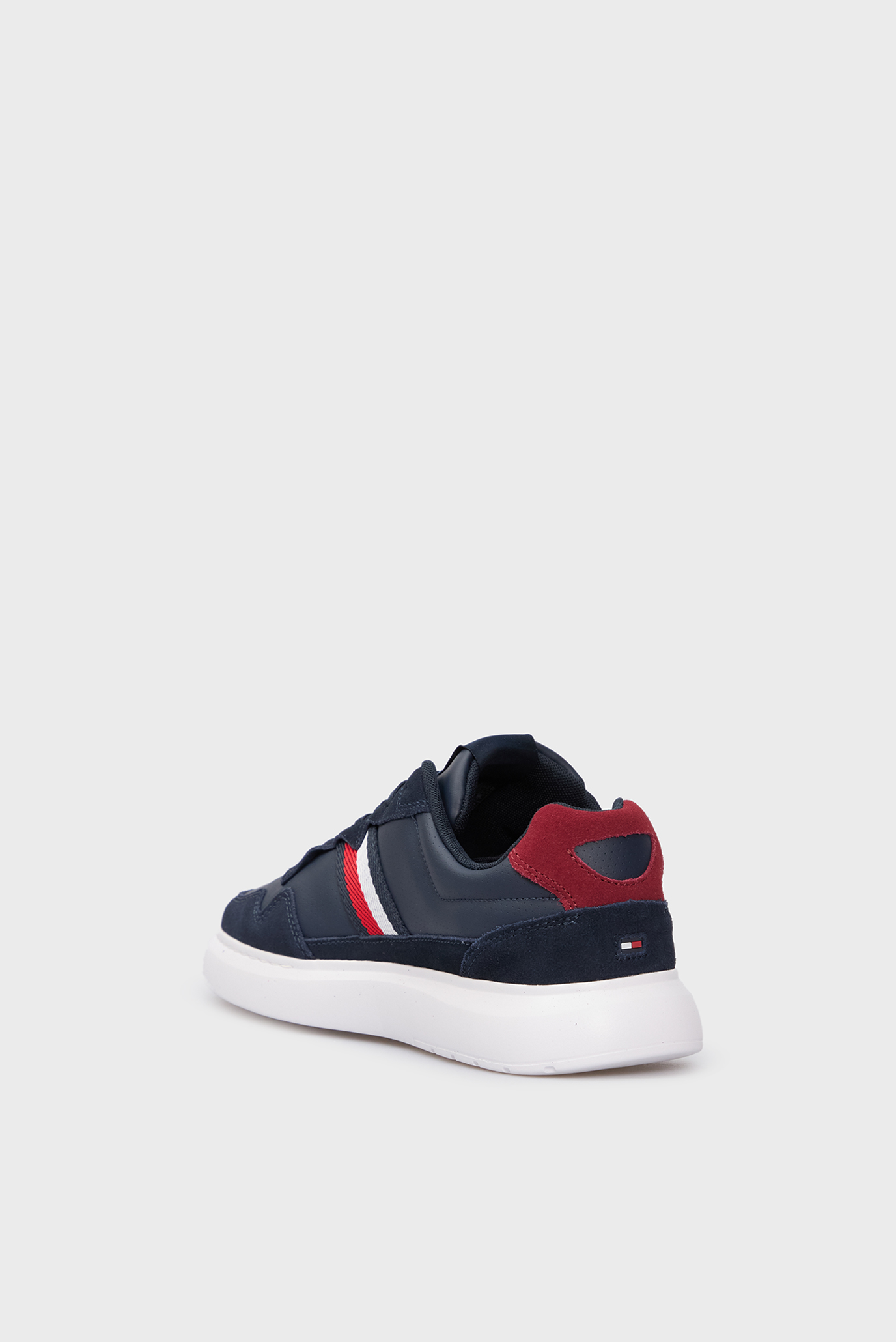 Мужские темно-синие кожаные сникерсы LIGHT CUPSOLE LTH MIX STRIPESTommy Hilfiger Мужские темно-синие кожаные сникерсы LIGHT CUPSOLE LTH MIX STRIPES 5