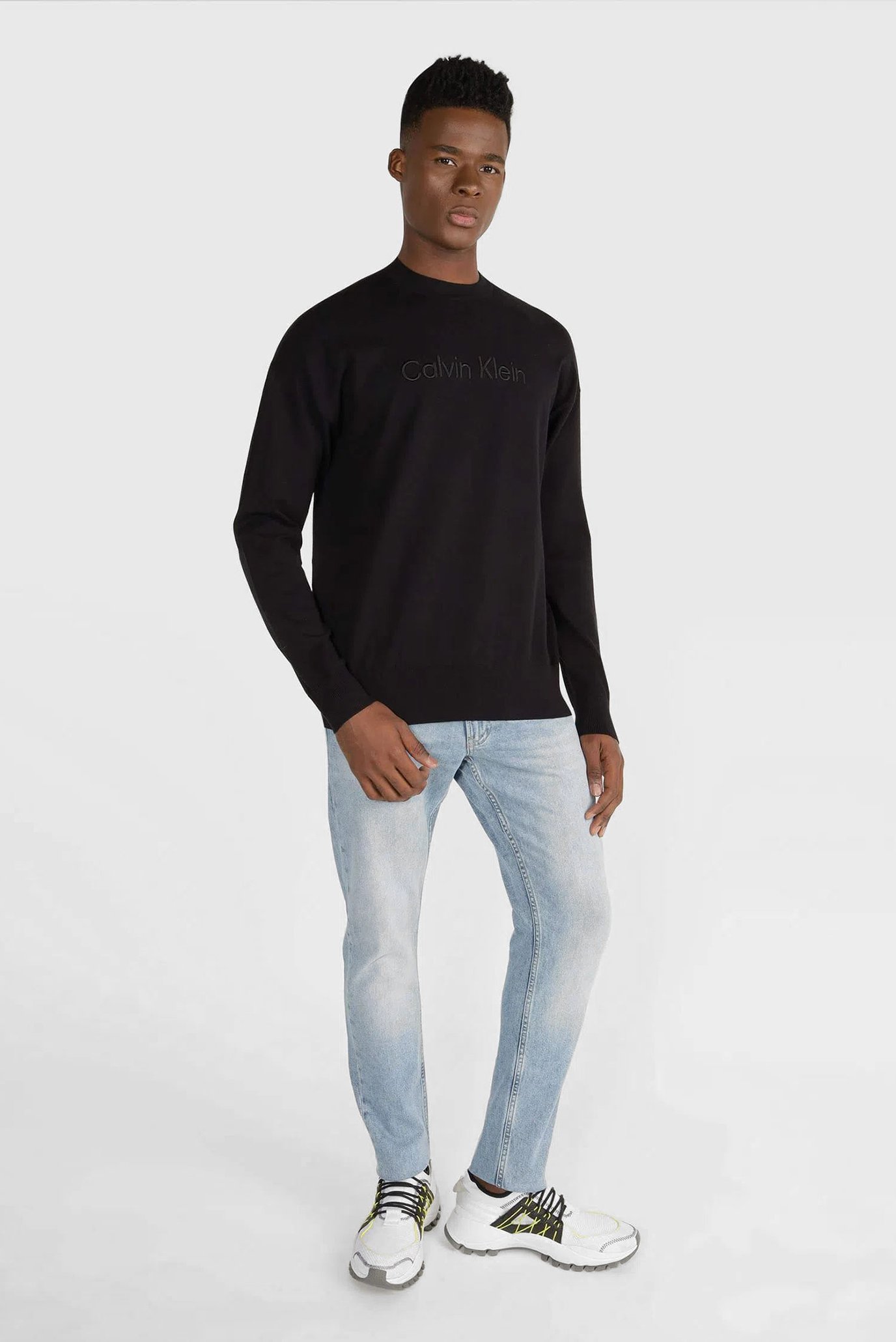 Свитер TENCEL BLEND LOGO SWEATERCalvin Klein Свитер TENCEL BLEND LOGO SWEATER 4