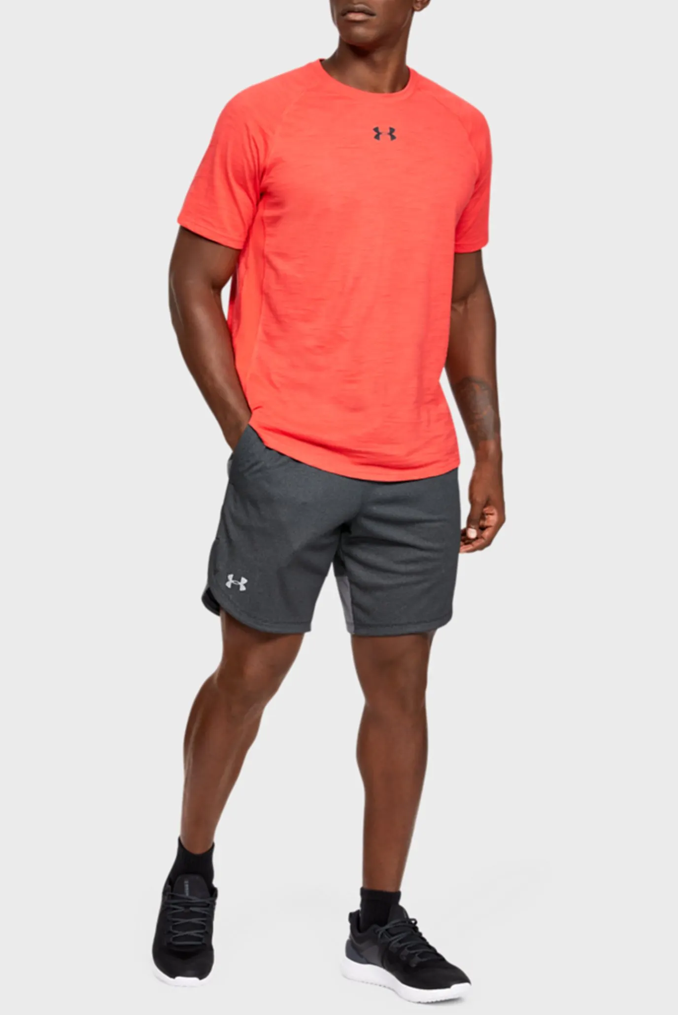 Мужские темно-серые шорты Knit Training Shorts 4