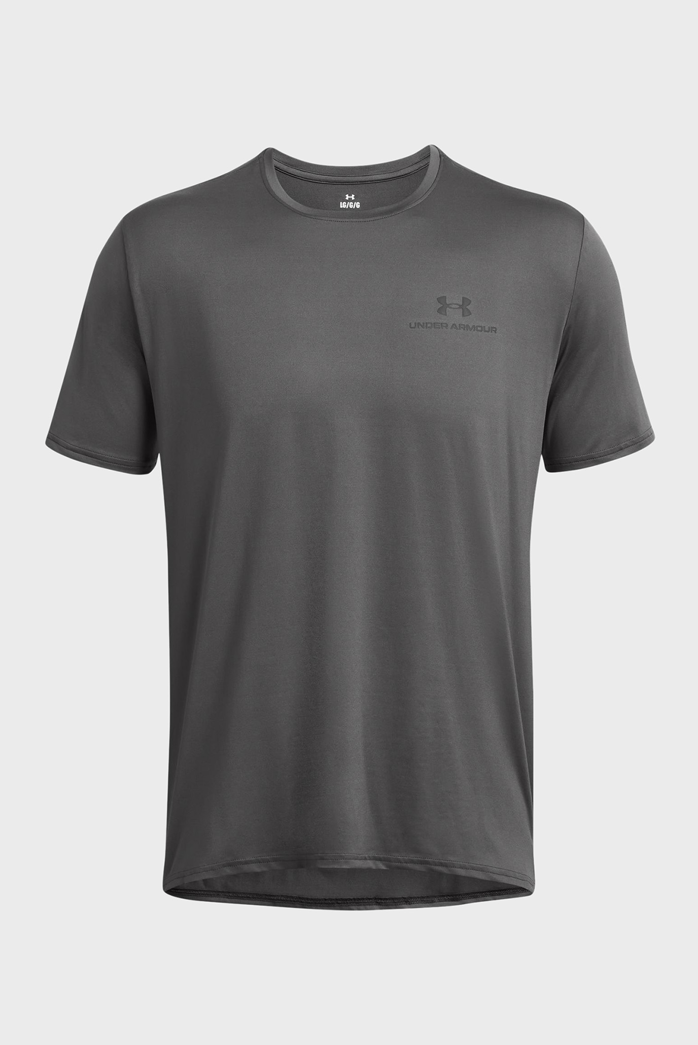 Мужская темно-серая футболка UA Rush Energy SS-GRYUnder Armour Мужская темно-серая футболка UA Rush Energy SS-GRY 3