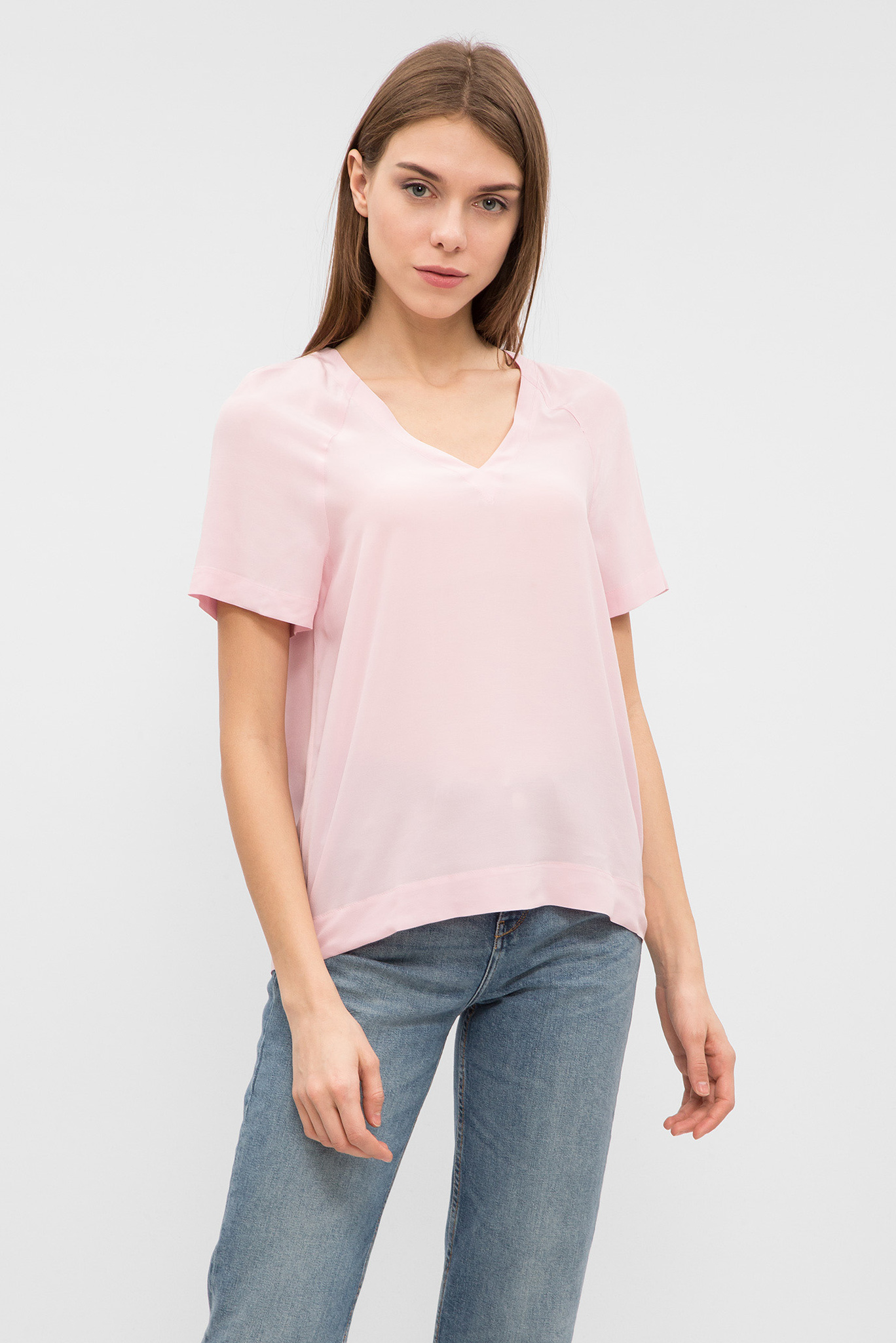 Женская розовая блуза 1