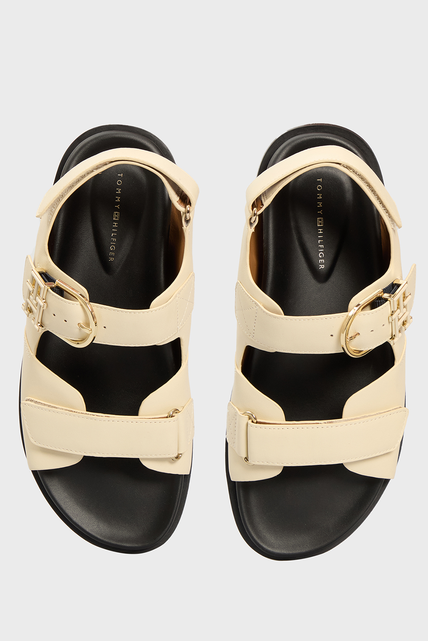 Женские бежевые кожаные сандалии LEATHER SPORTY SANDALTommy Hilfiger Женские бежевые кожаные сандалии LEATHER SPORTY SANDAL 5