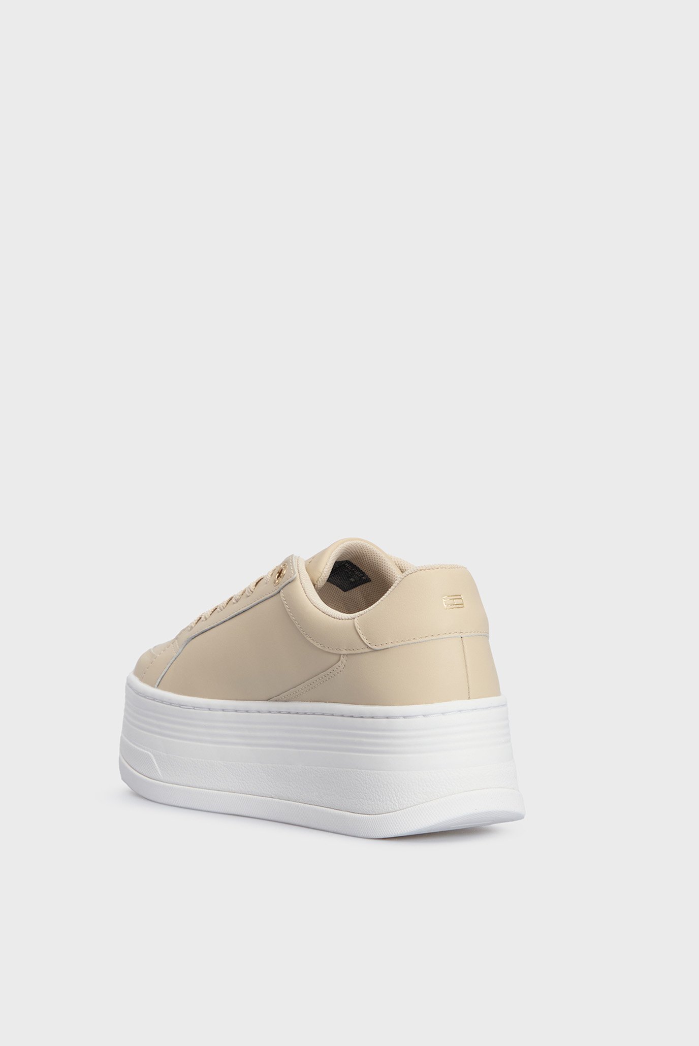 Женские бежевые сникерсы TH PLATFORM SNEAKER LTHR 5