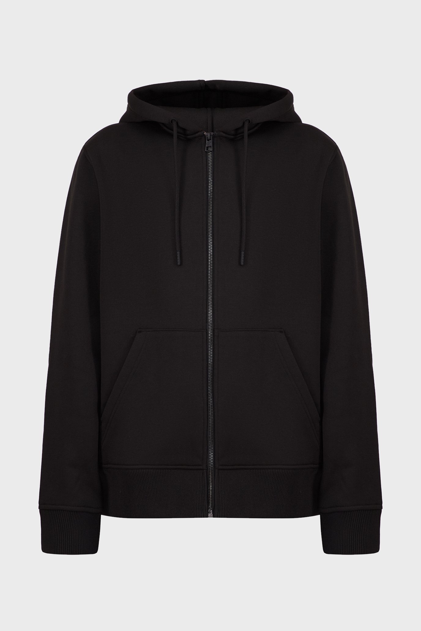 Мужское черное худи LOGO TAPE ZIP THROUGH HOODIE 6