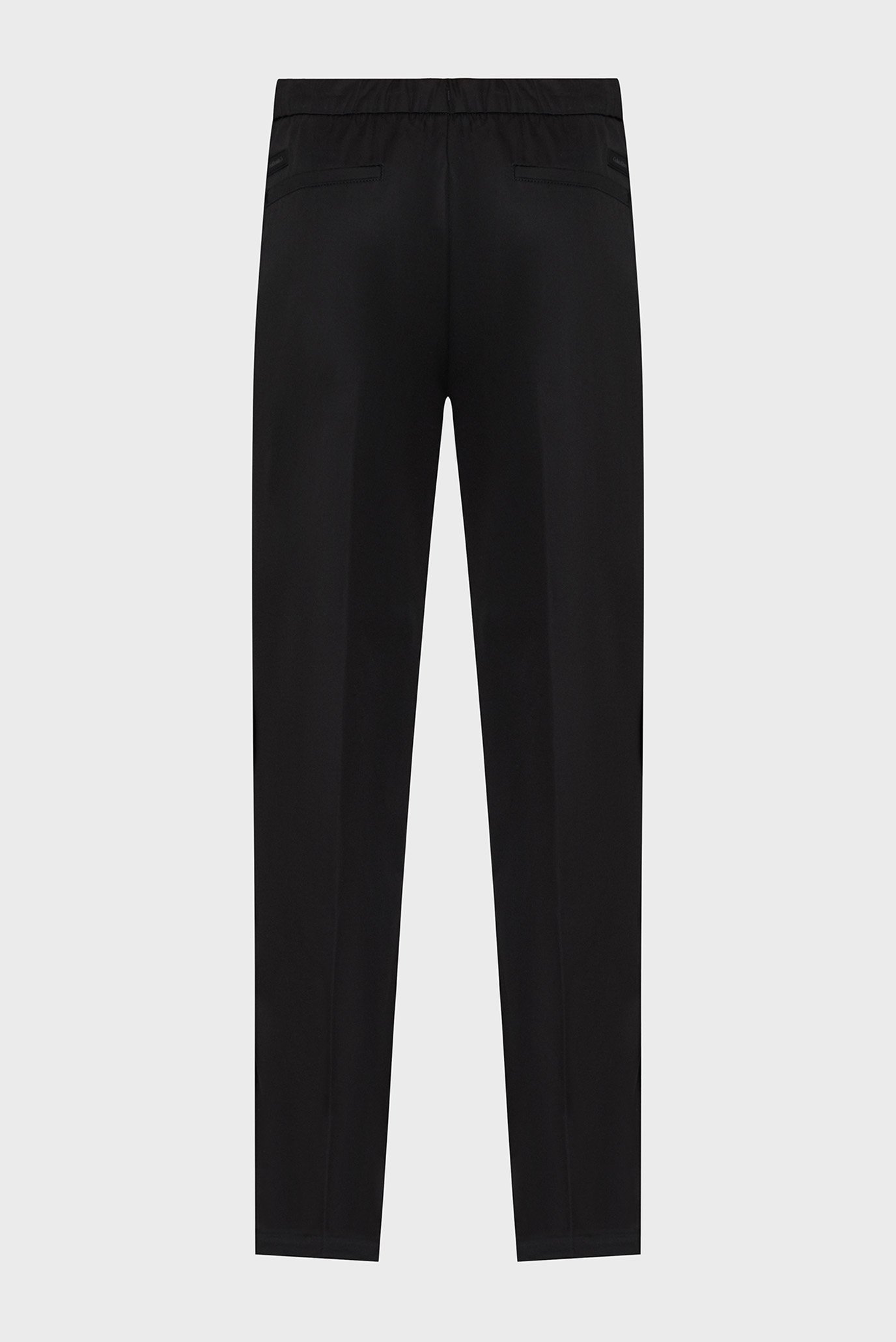 Мужские черные брюки COTTON STRETCH PLEATED JOGGER 2