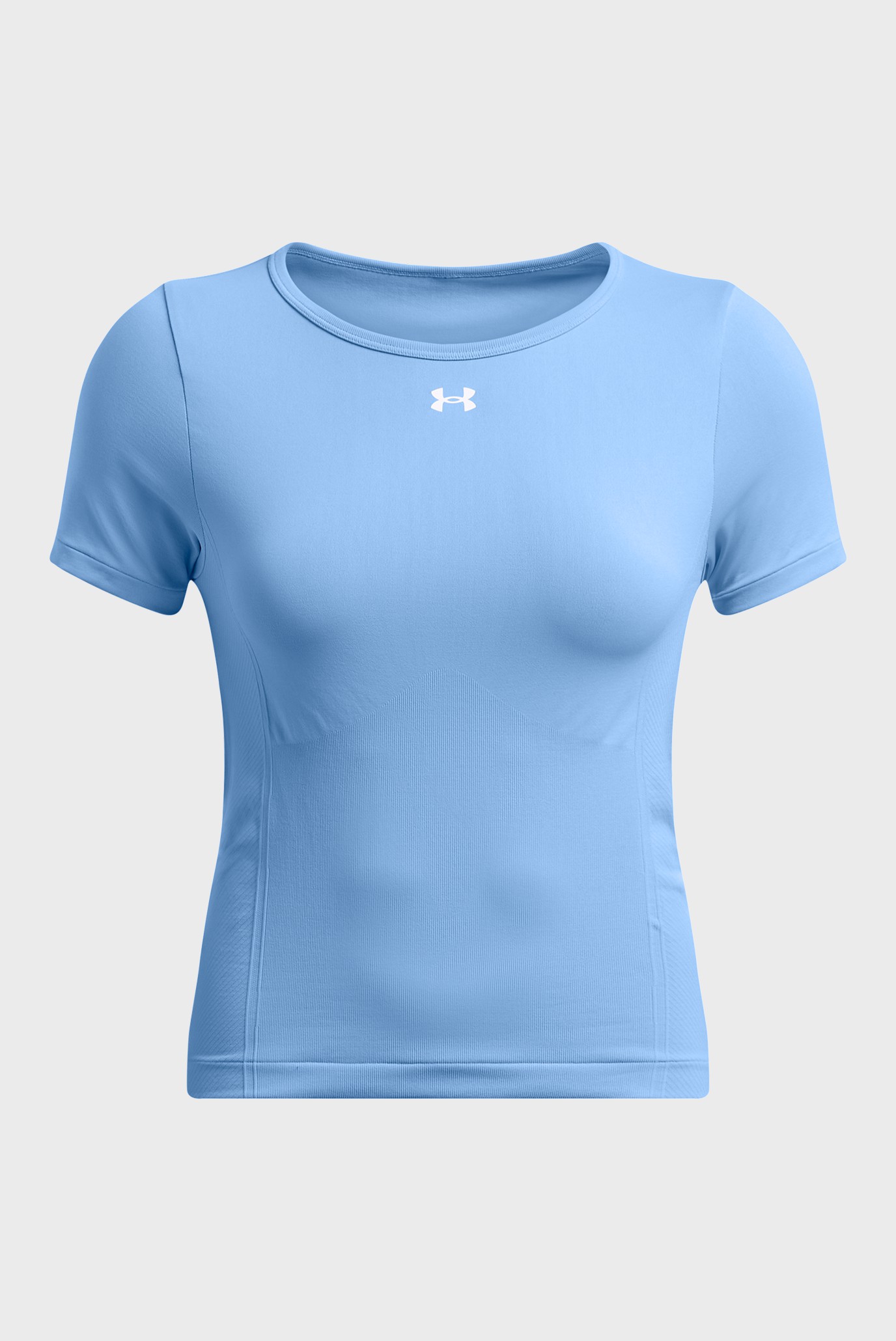 Женская голубая футболка UA Vanish Seamless SS 3