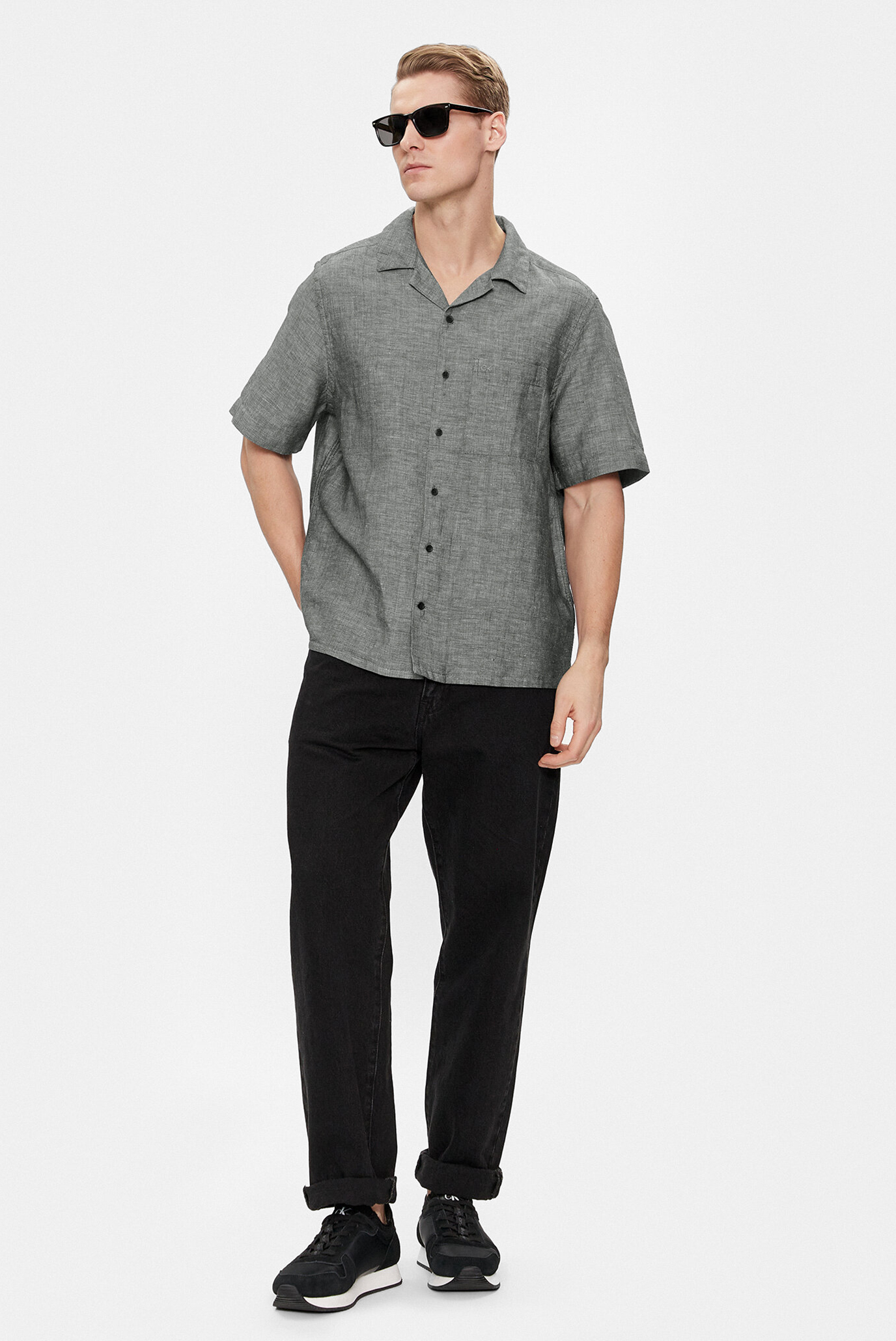 Рубашка с коротким рукавом LINEN COTTON CUBAN S S SHIRT 8