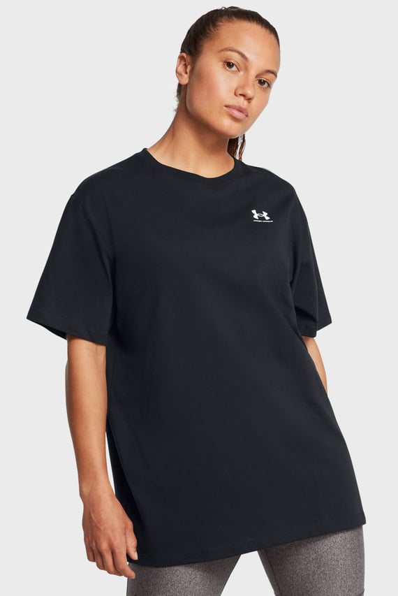 Женская черная футболка UA W BFOS LOGO TEE SS