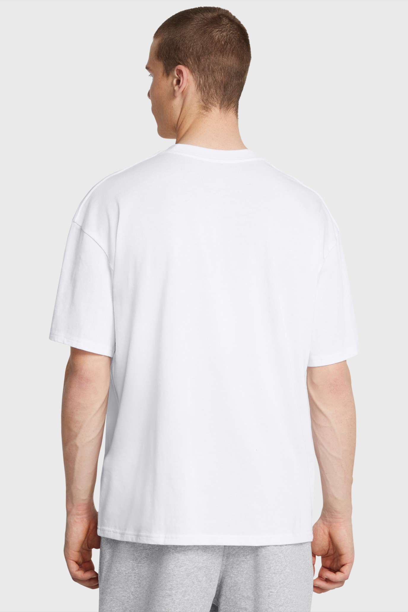 Мужская белая футболка UA M HW OS SM BOX SS 3