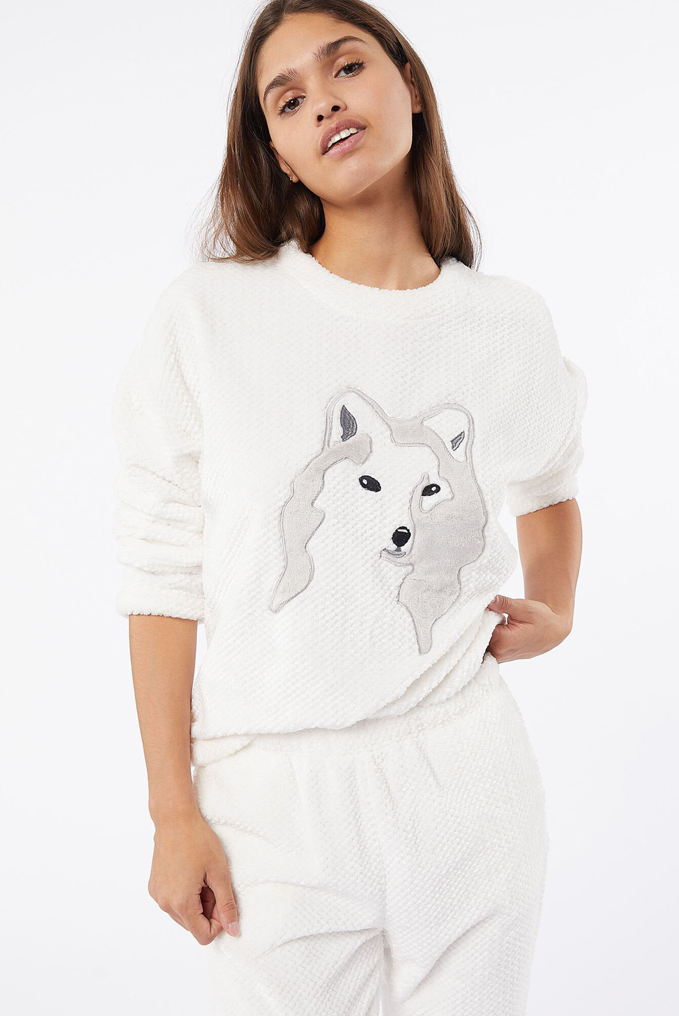 Женский белый свитшот MIFOX 3