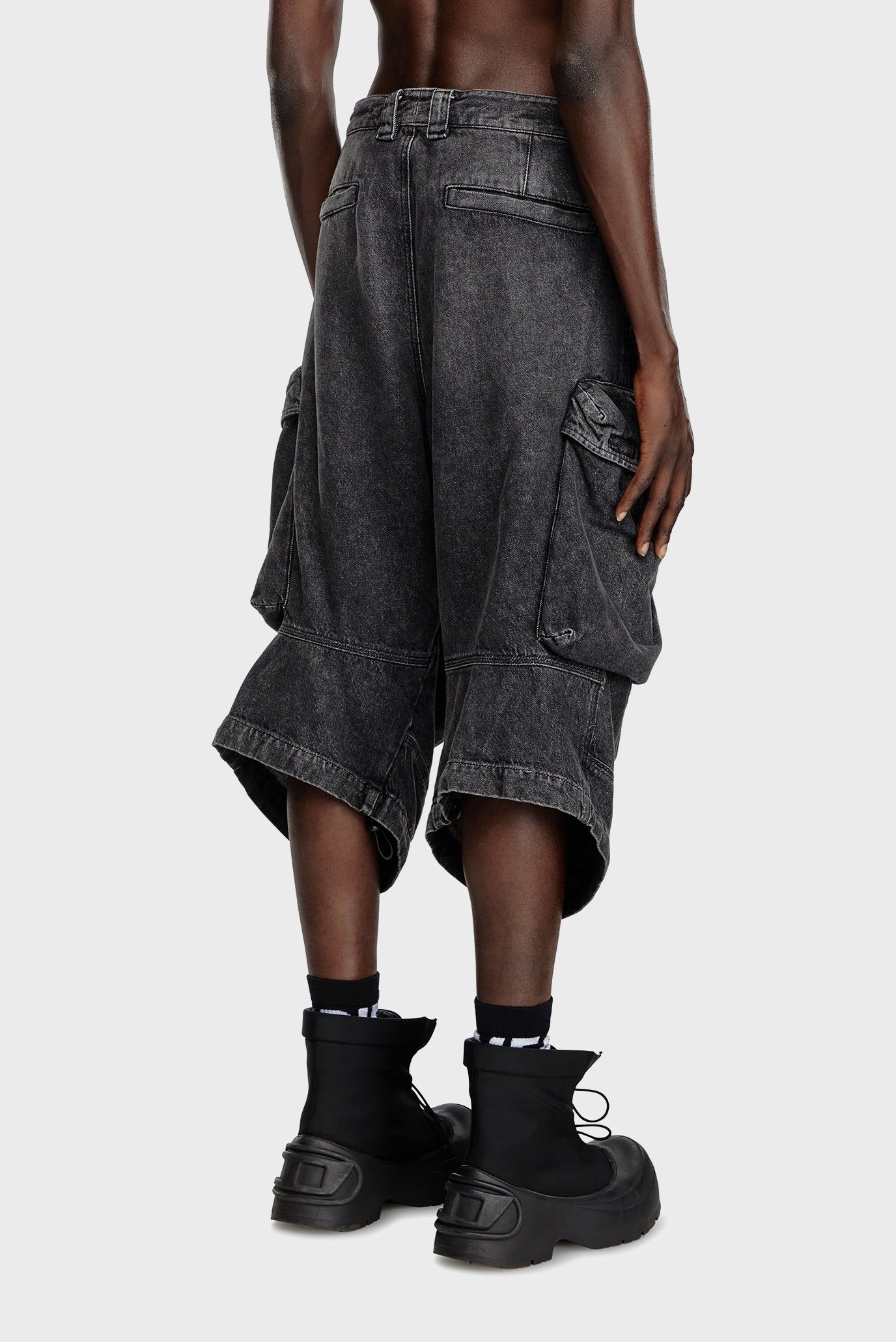 Мужские черные джинсовые шорты D-ARNE-SHORT-S CALZONCINI 3