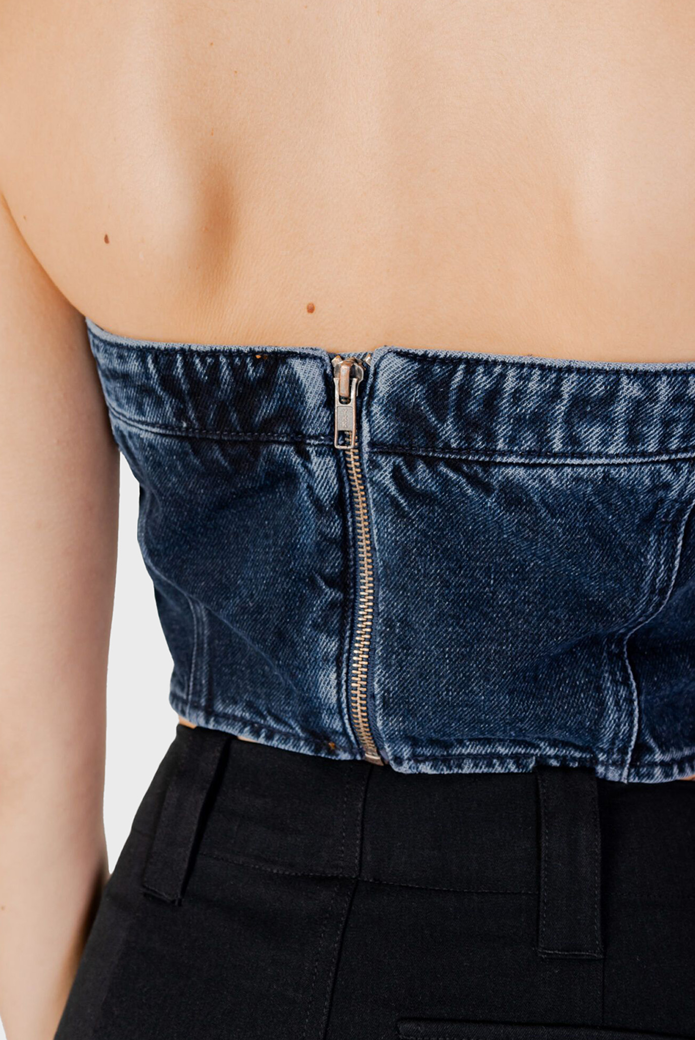 Топ DENIM TUBE TOP 4
