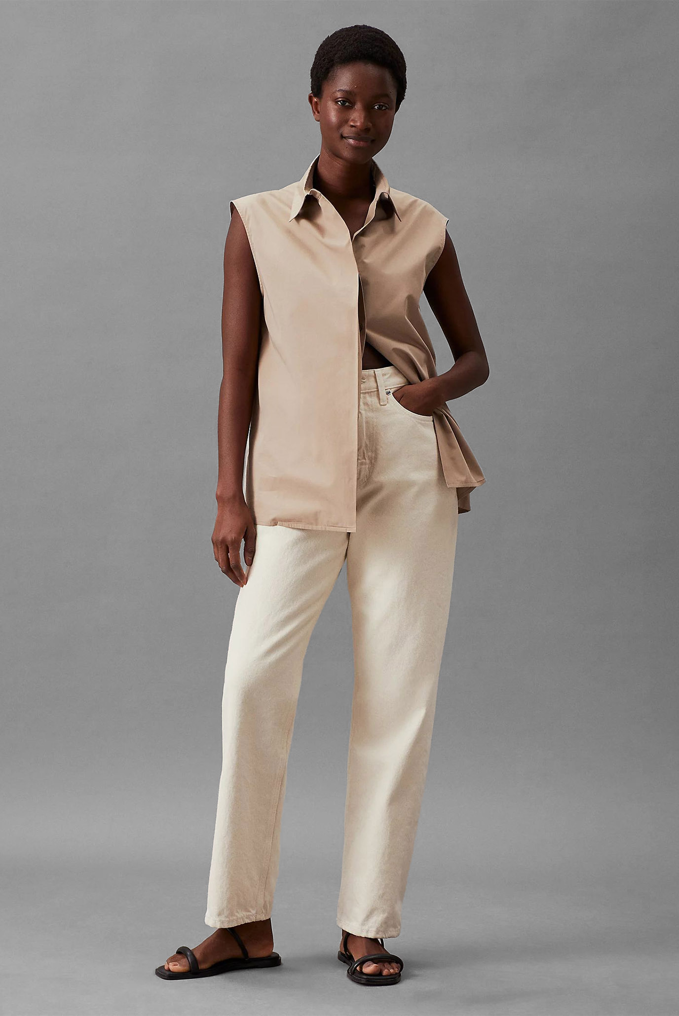 Рубашка с коротким рукавом COTTON ARCHIVE SLEEVELESS SHIRT 2