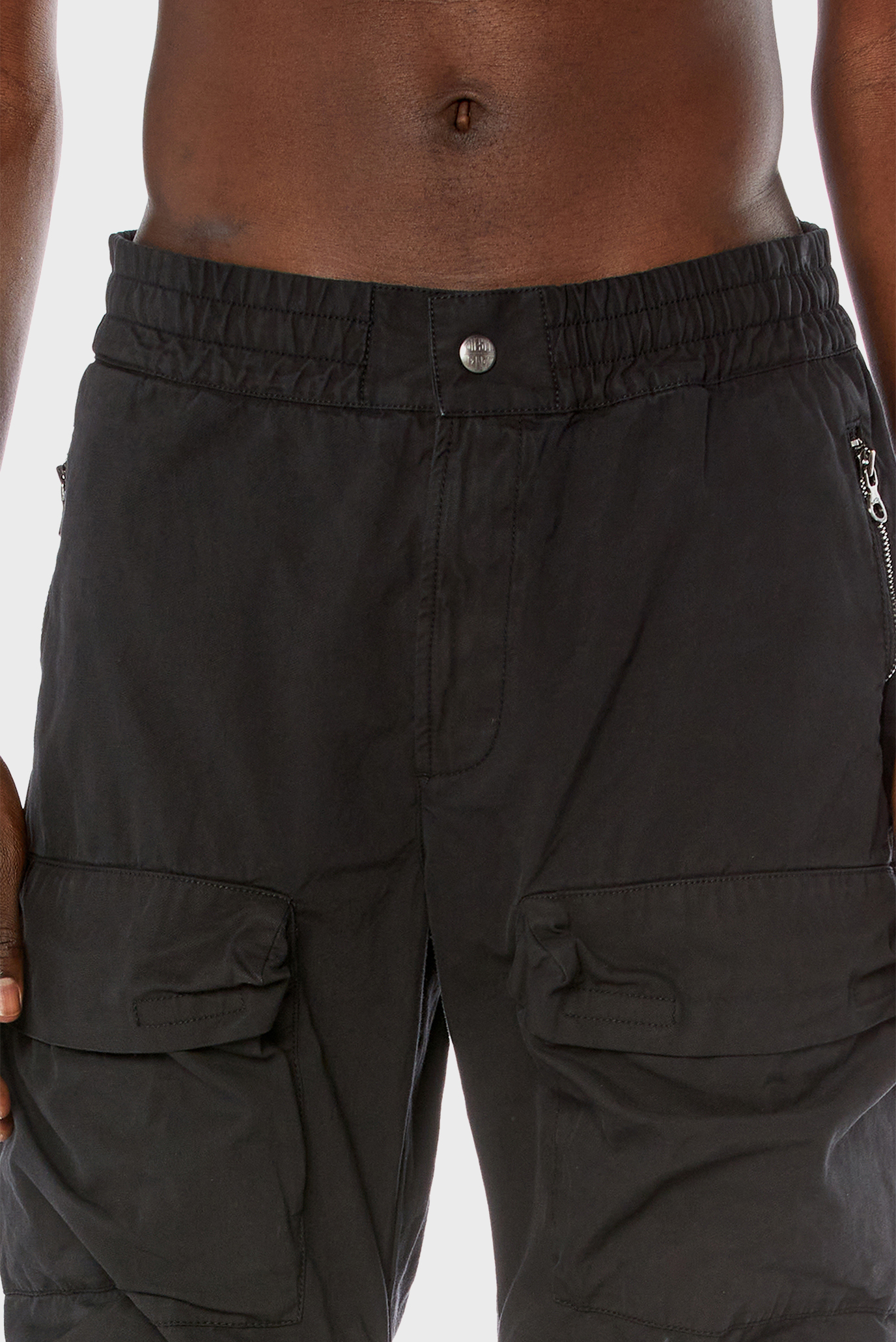 Мужские черные карго P-DANZEL PANTALONI 4