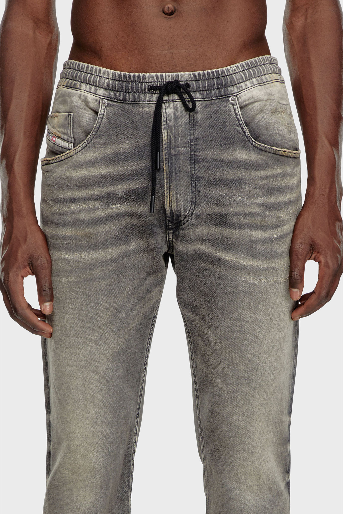 Мужские серые джинсы 2030 D-KROOLEY JOGG Sweat jeans 4