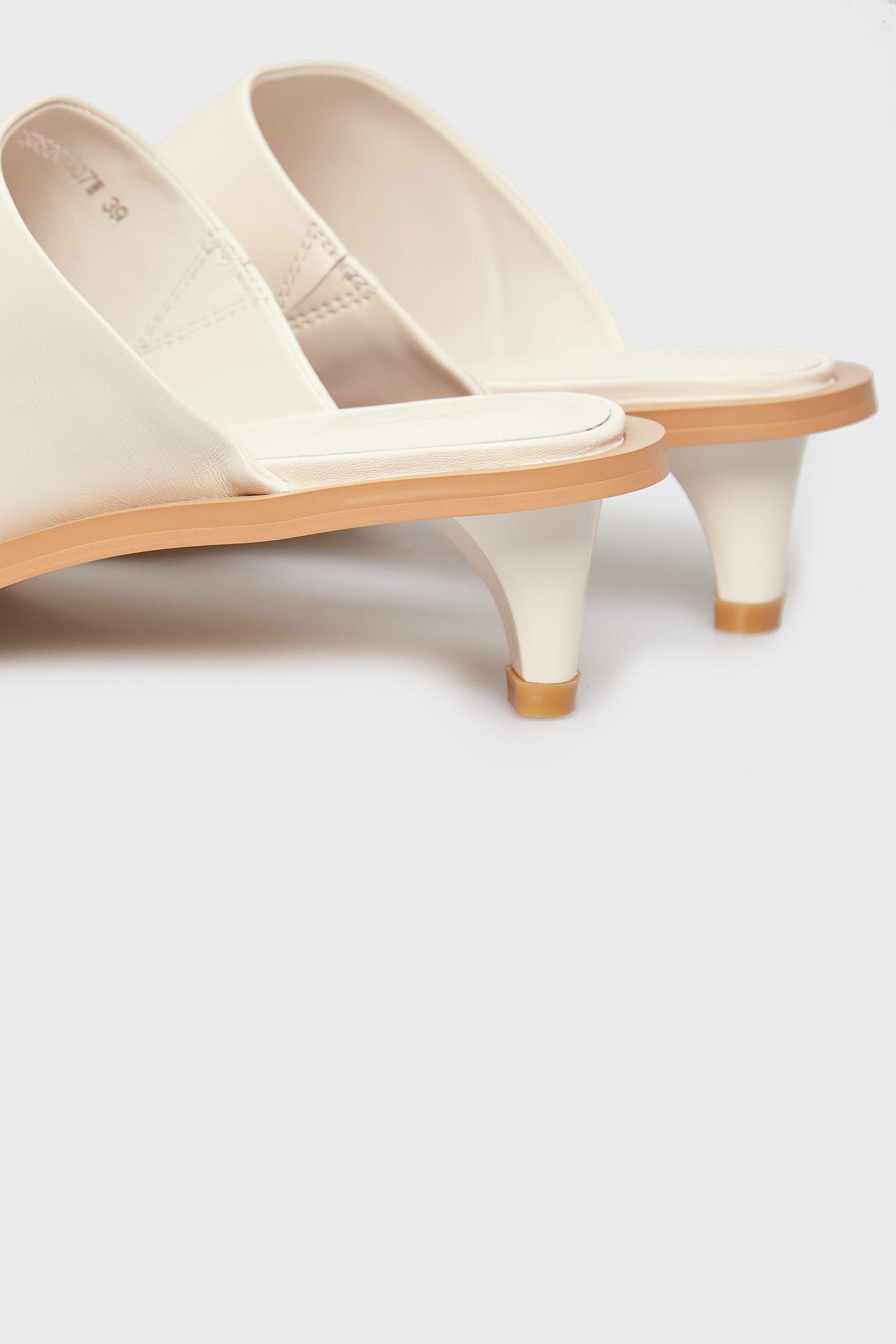 Женские белые кожаные мюли OpalaPRPY Женские белые кожаные мюли Opala 10