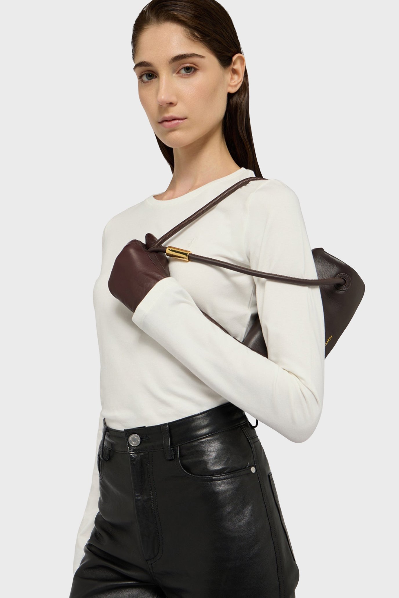 Лонгслив WTL01J01 SLIM FIT LONG SLEEVES T-SHIRT - ESSENTIAL LEVRIERO EMBROIDER 4