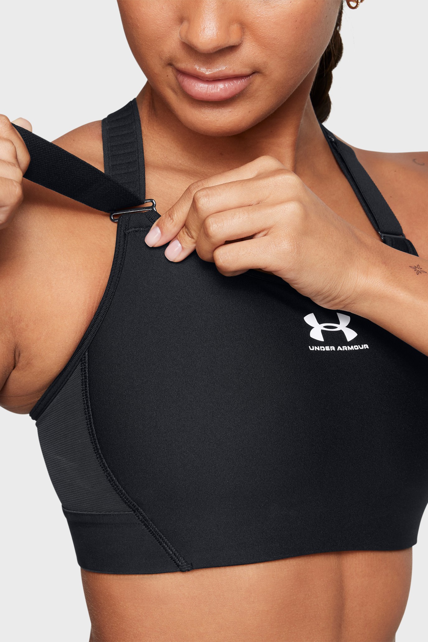 Женский черный топ UA HG Armour HighUnder Armour Женский черный топ UA HG Armour High 5