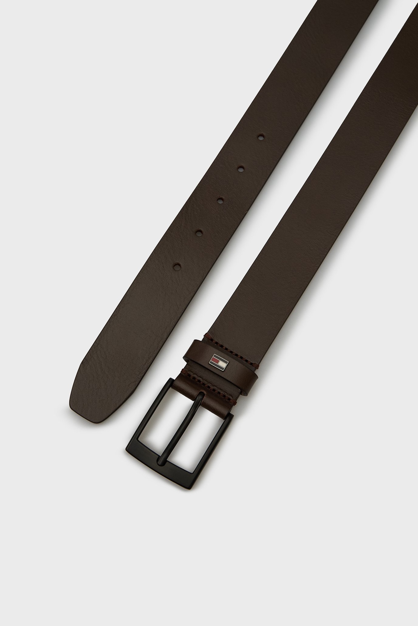 Мужской темно-коричневый кожаный ремень ADAN 3.5 EXTTommy Hilfiger Мужской темно-коричневый кожаный ремень ADAN 3.5 EXT 3