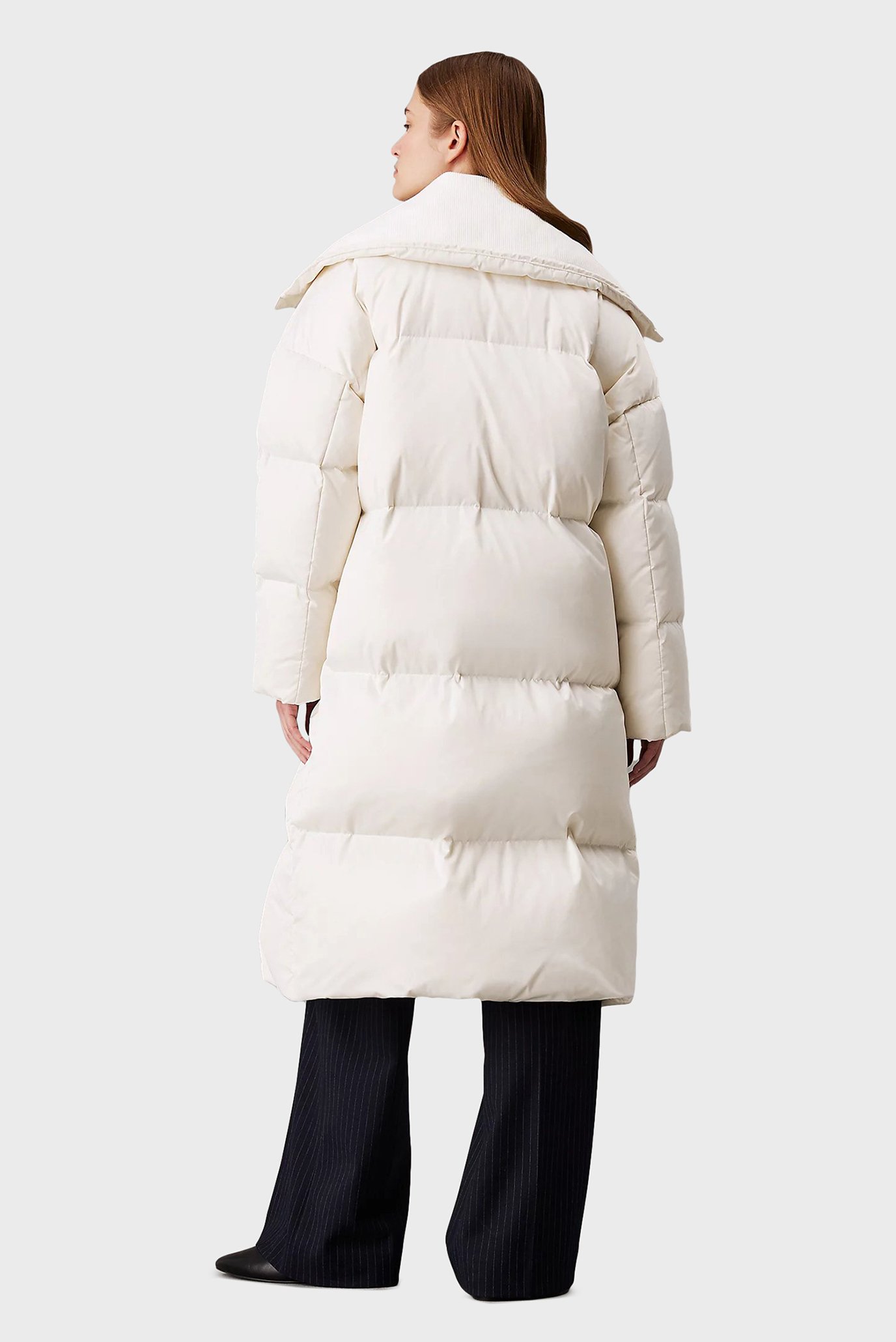 Женский белый пуховик MW PADDED SATIN COAT 3