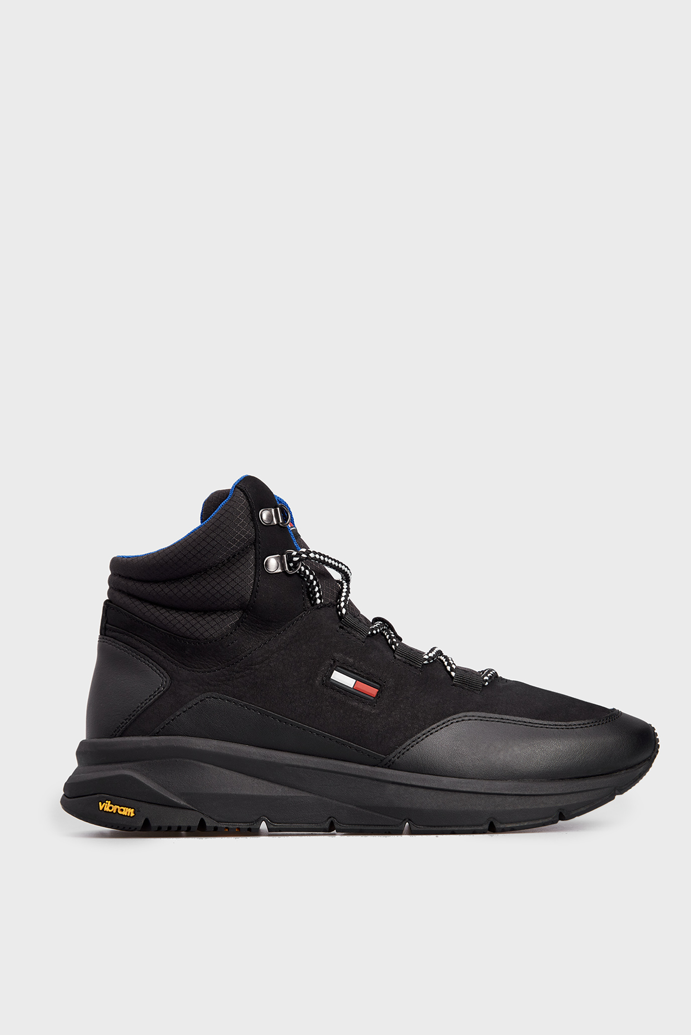 Мужские черные кожаные хайтопы HYBRID 6