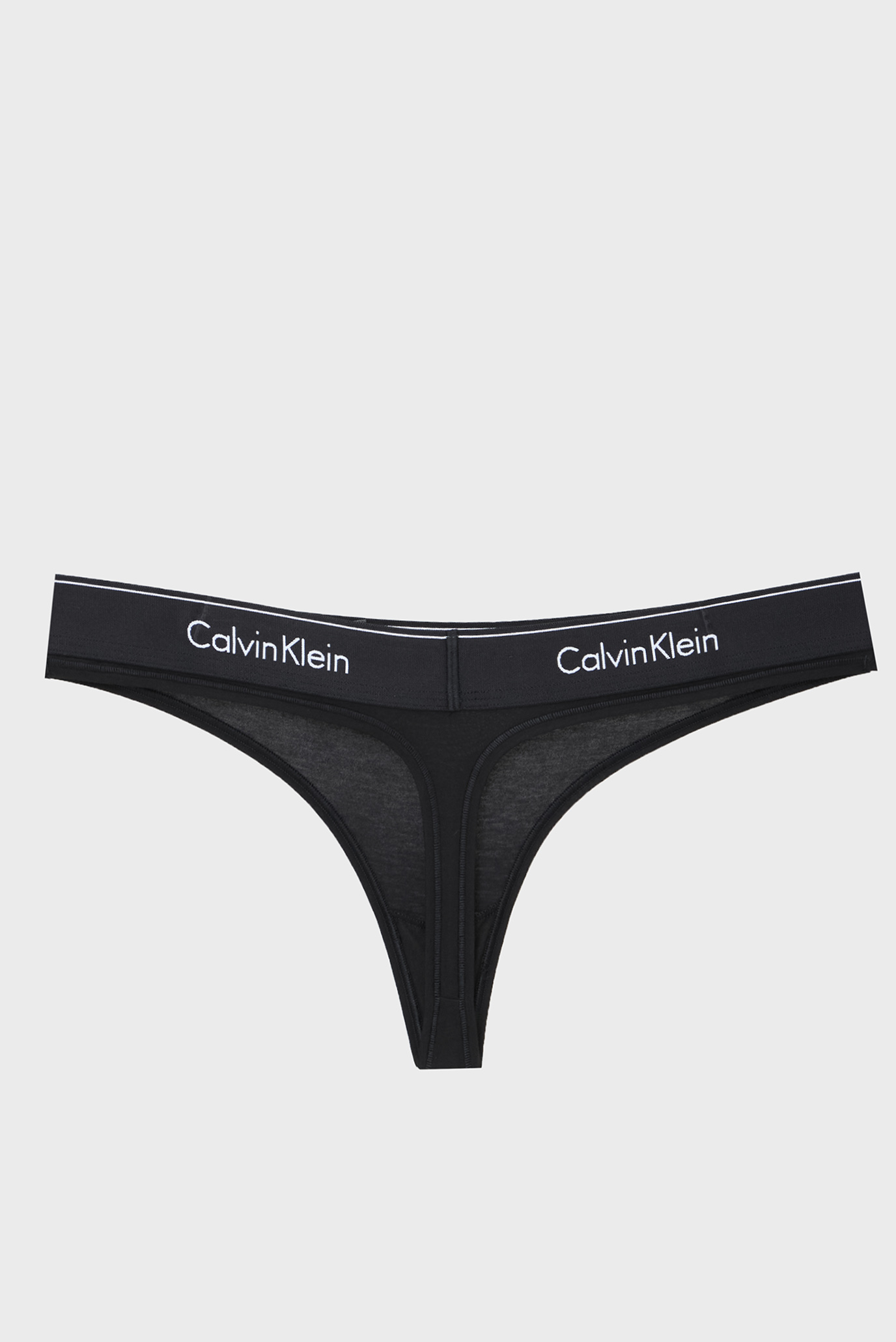 Женские черные трусики THONG 8