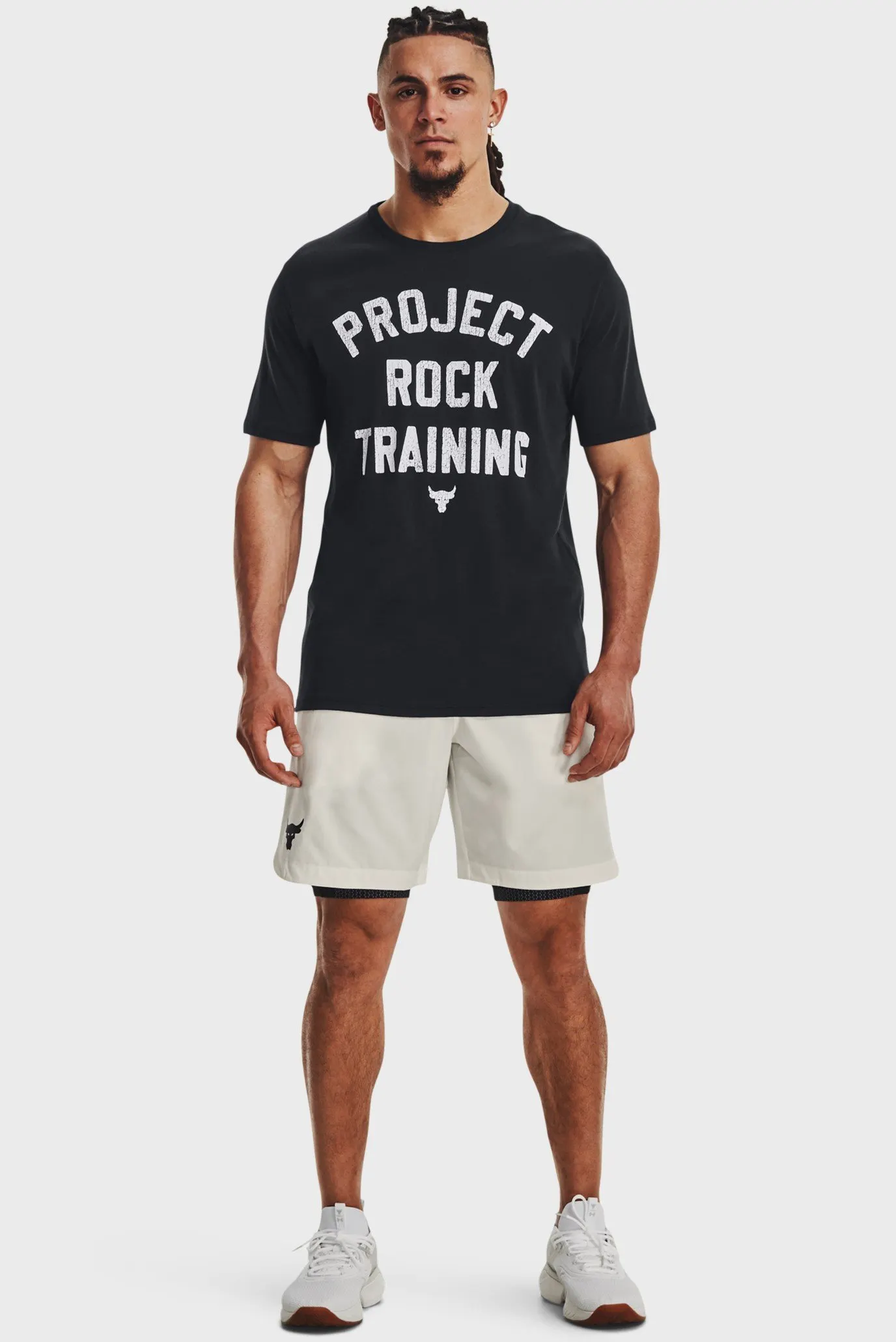 Мужская черная футболка UA PJT ROCK TRAINING SS 2