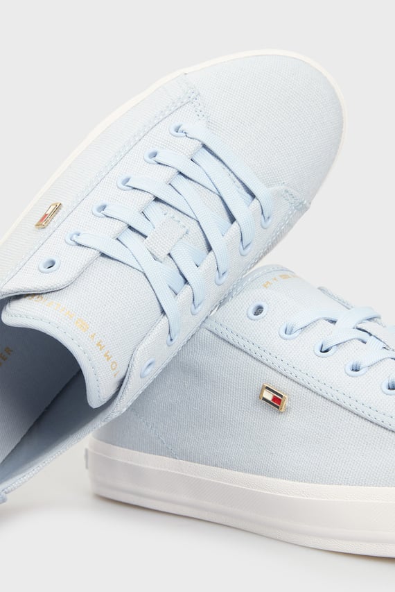 Женские голубые сникерсы VULC CANVAS LACE UP SNEAKER