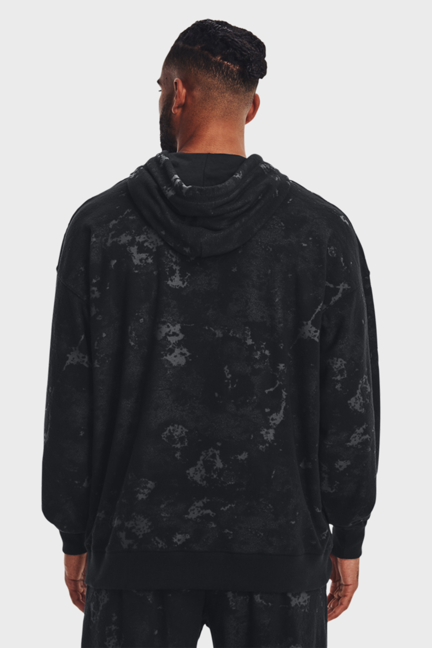 Мужское черное худи UA Journey Terry Hoodie 8