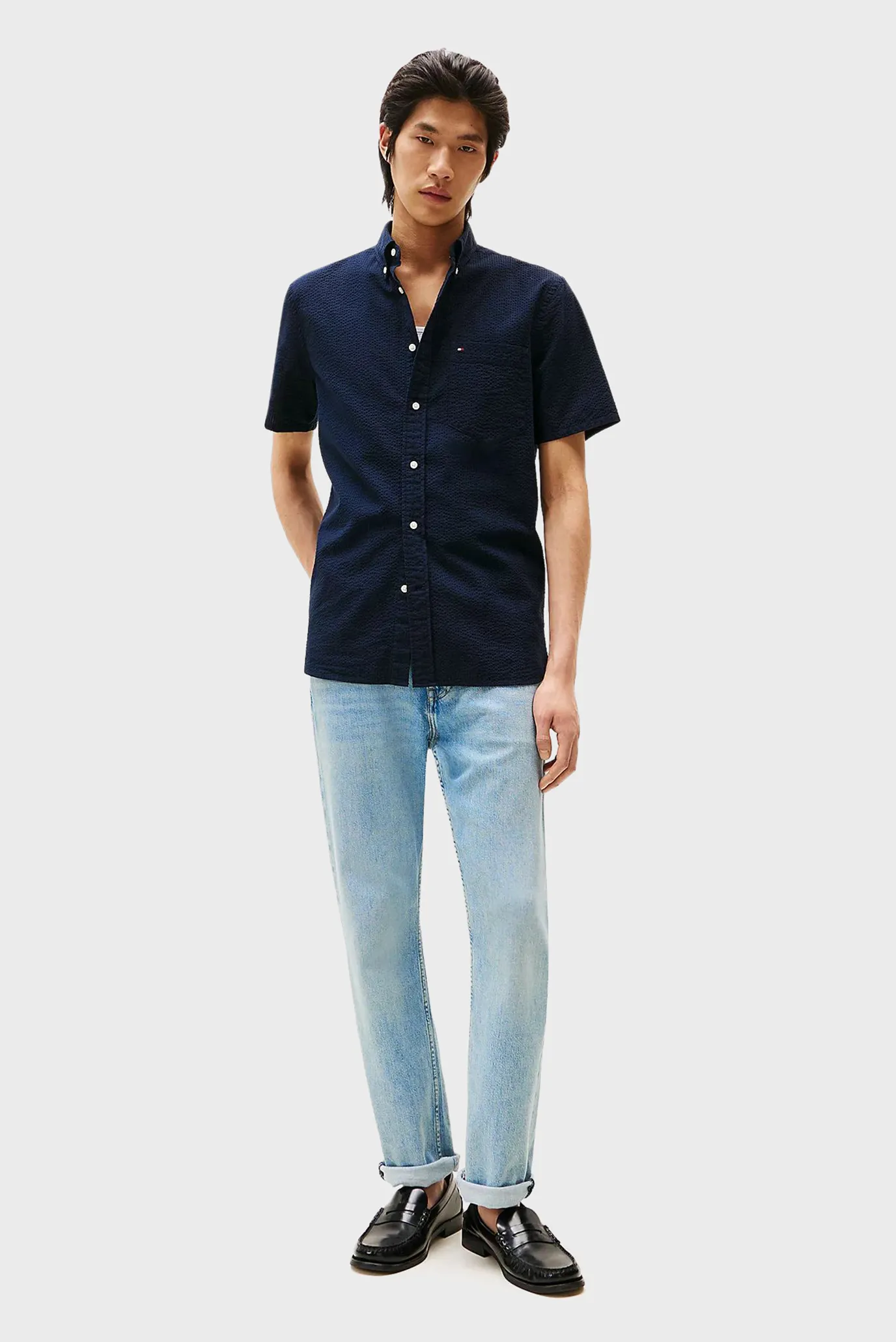 Рубашка с коротким рукавом SEERSUCKER SOLID SS RF  SHIRT 2