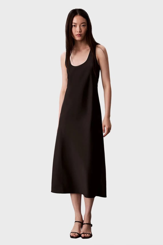 Платье Matte Shine Satin Hero Slip Dres Calvin Klein