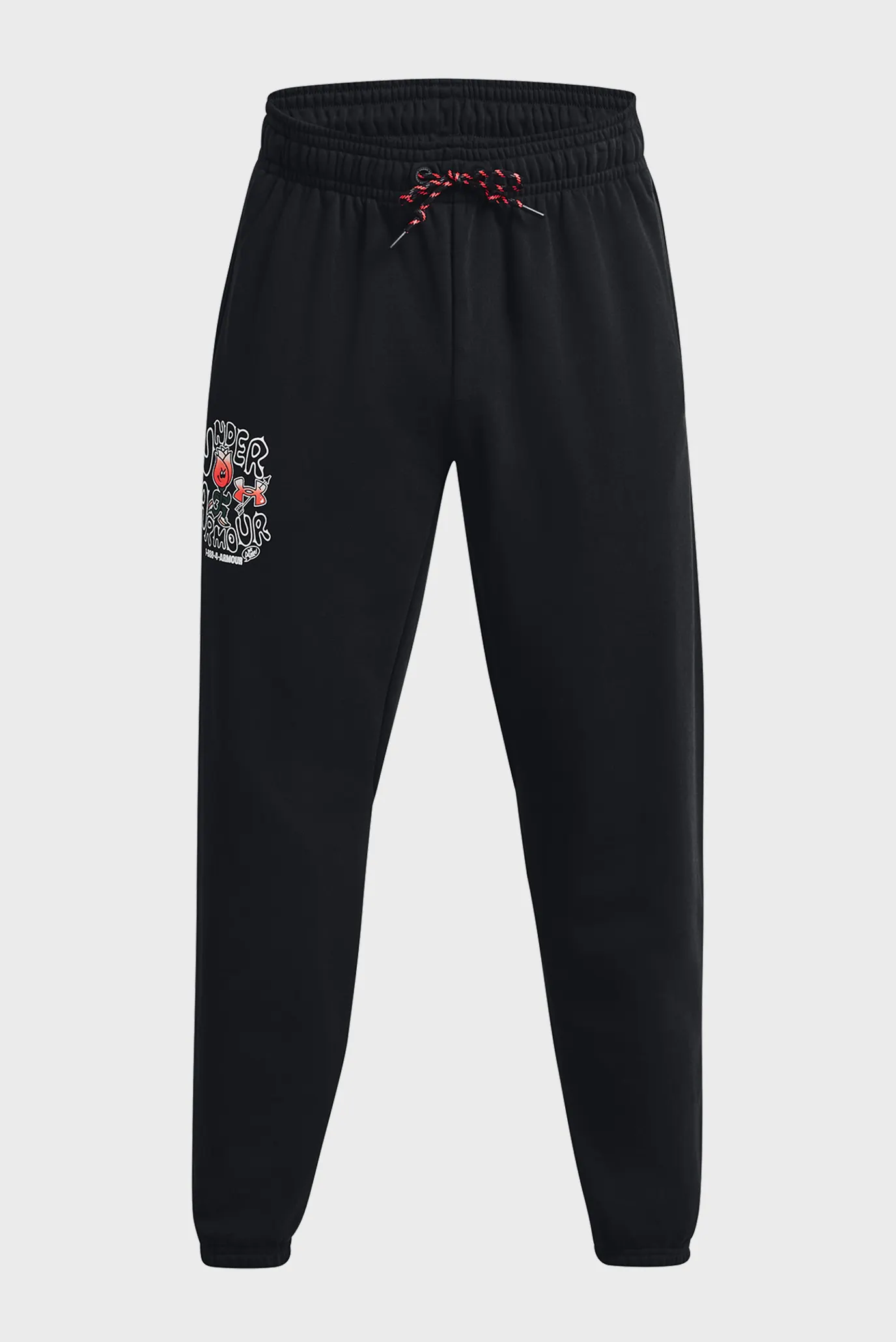 Мужские черные спортивные брюки UA HW Terry Rose Joggers 5