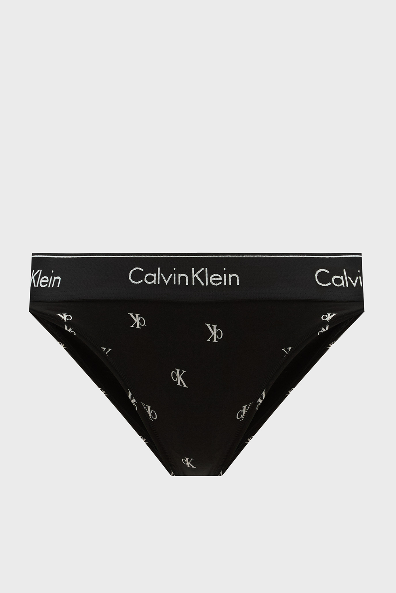 Женские черные трусики с узором BIKINI 6