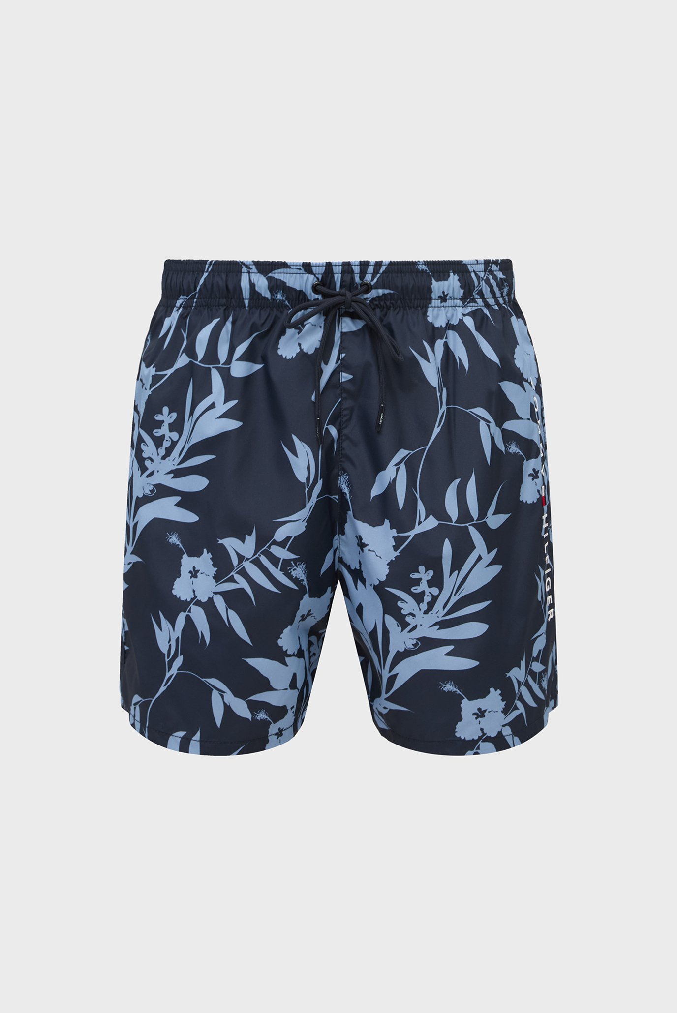 Мужские темно-синие плавательные шорты с узором 6