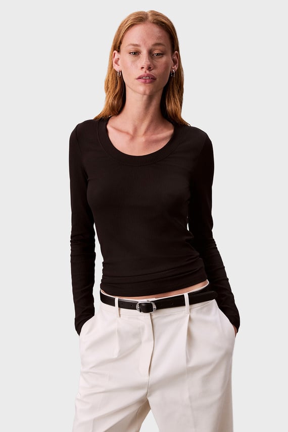 Лонгслив LS MODAL RIB TEE Calvin Klein Лонгслив LS MODAL RIB TEE Calvin Klein