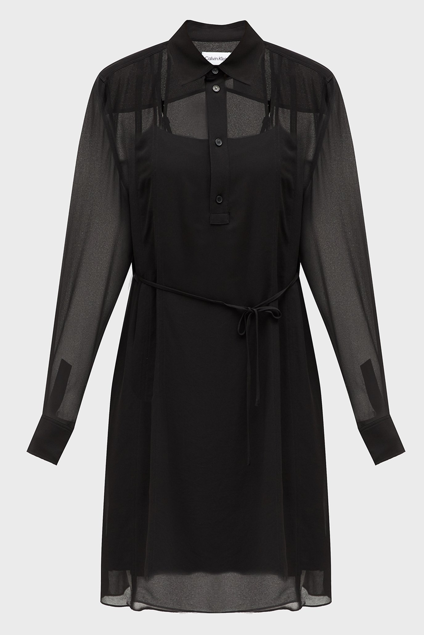 Платье/GEORGETTE MINI SHIRT DRESS 1