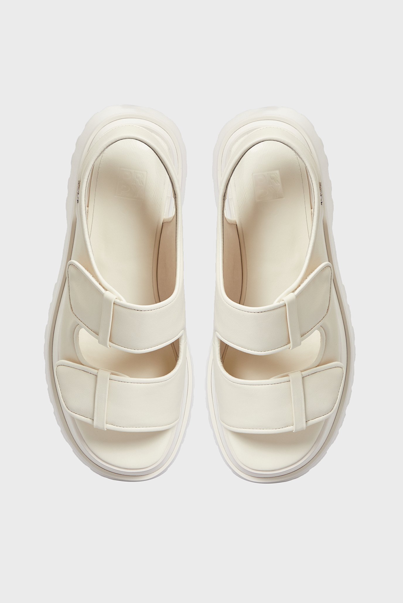 Женские белые кожаные сандалии Marta 4