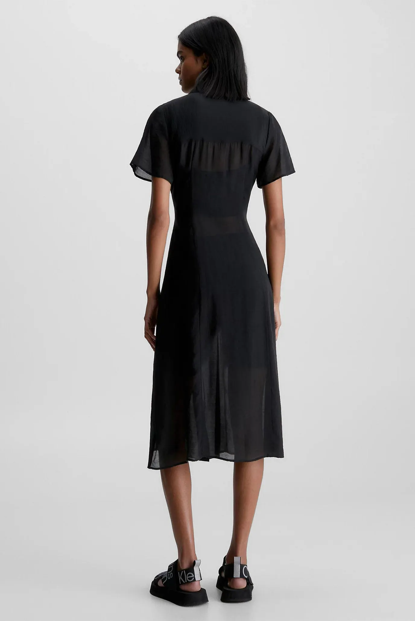 Платье SHEER SHORT SLEEVE DAY DRESS 7