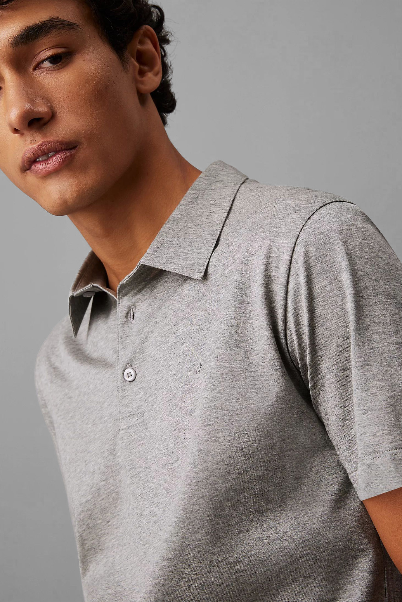 Поло LIQUID JERSEY MELANGE POLO 4