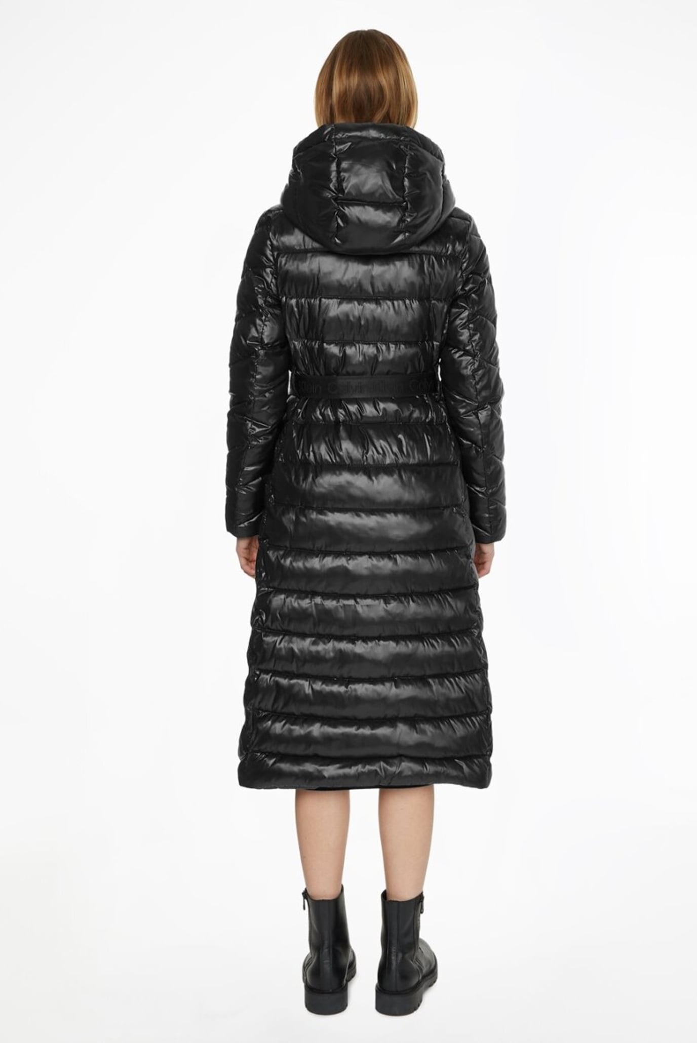 Женская черная куртка ESSENTIAL BELTED MAXI COAT 8