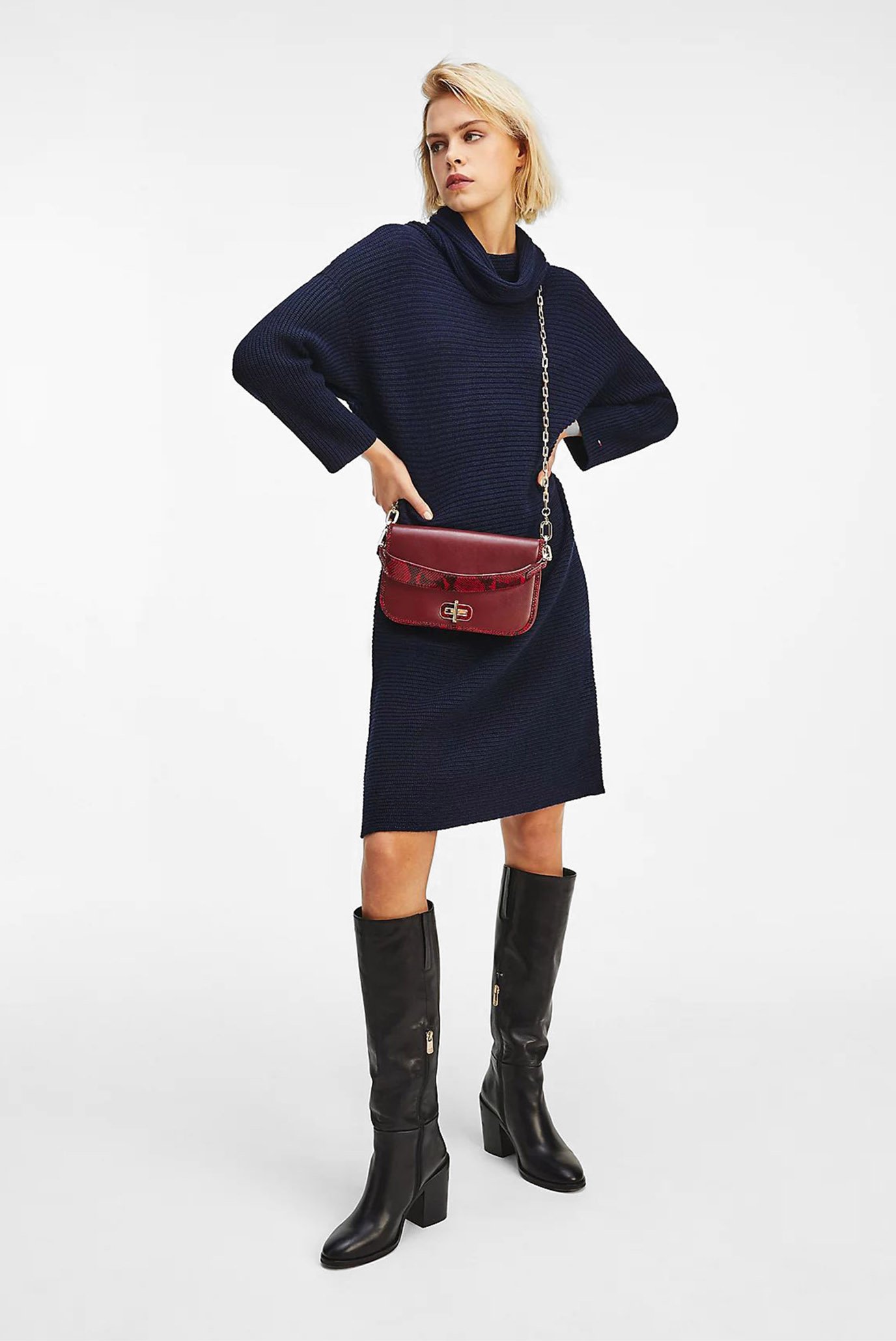 Платье/MATT&SHINE ROLL-NK DRESS 3/4 SL 1