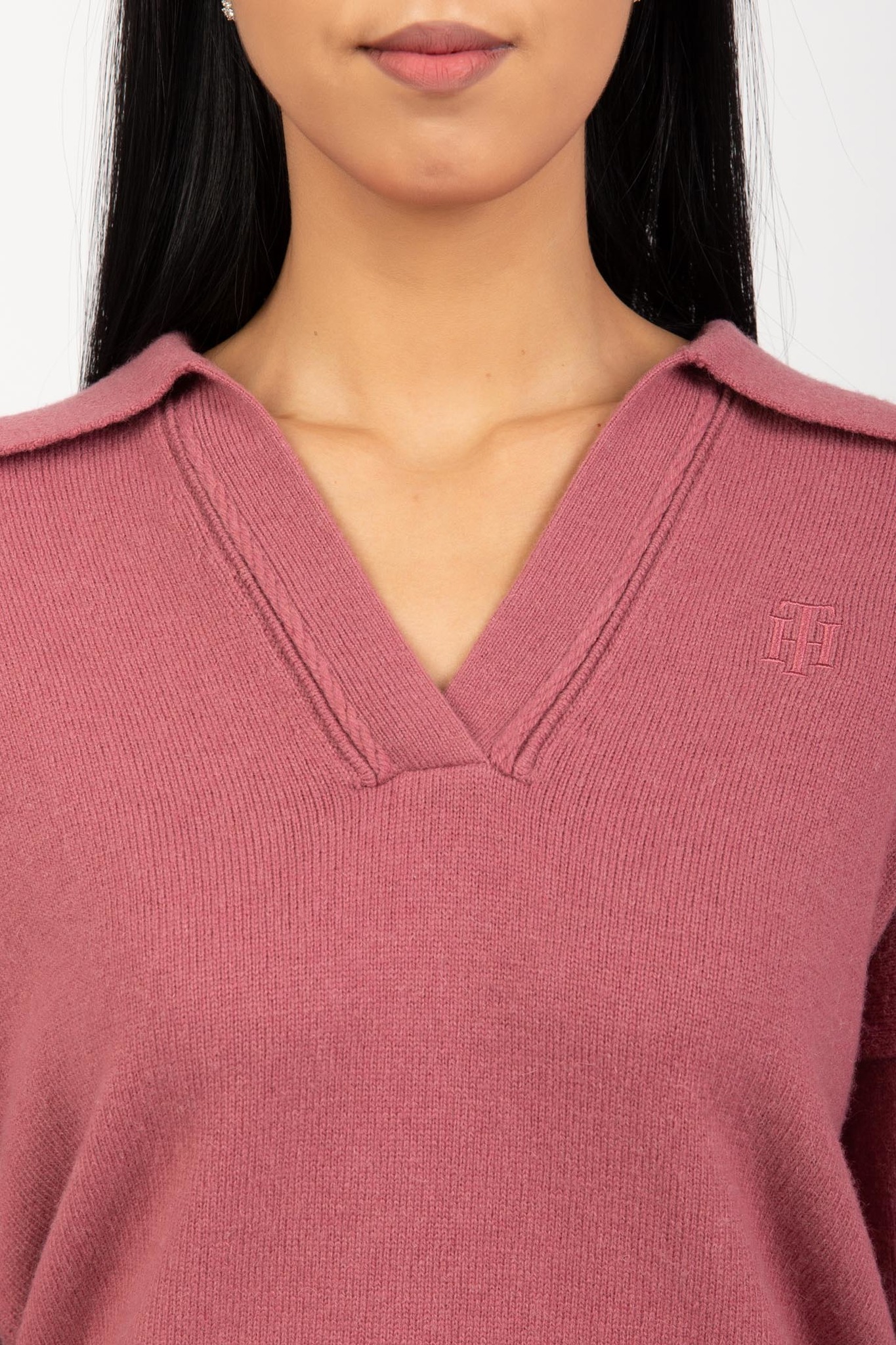 Свитер WOOL BLEND POLO-NK SWEATER 4